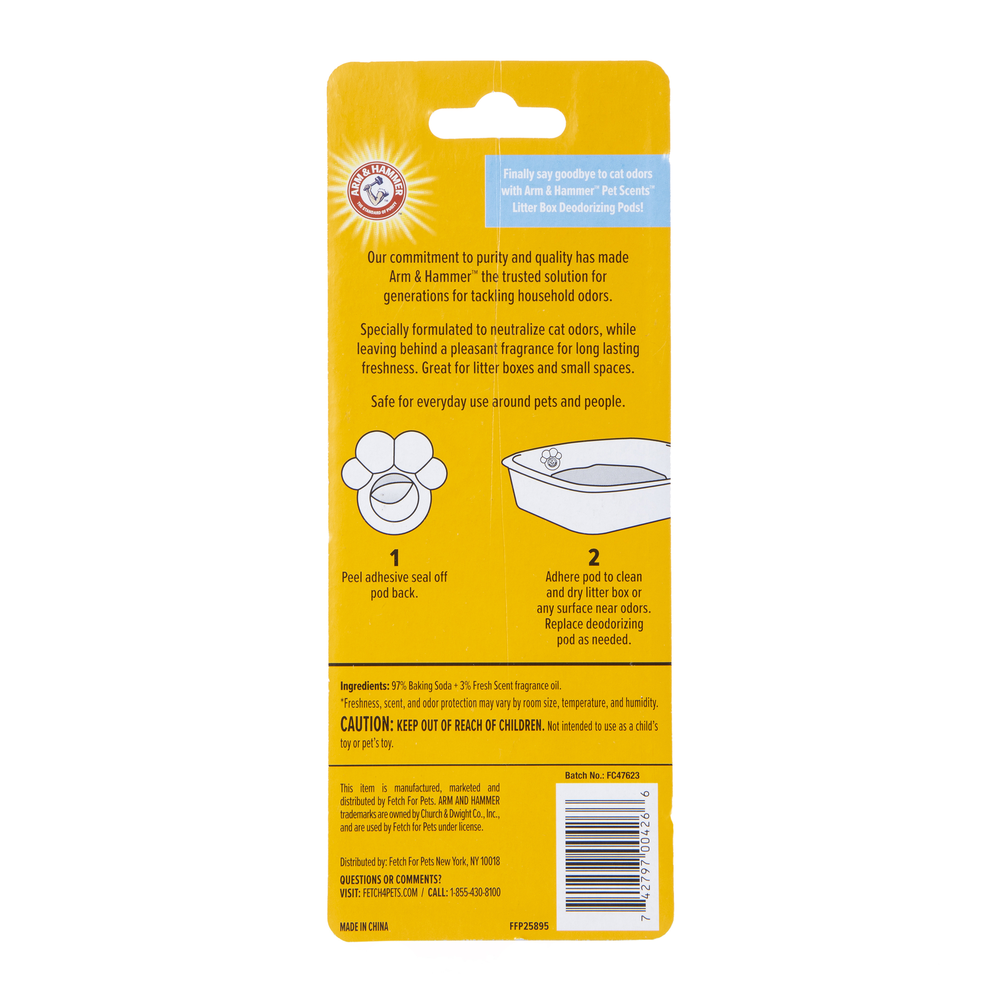 Arm & Hammer® Fresh Breeze Litter Box Deodorizing Pods 2-Count
