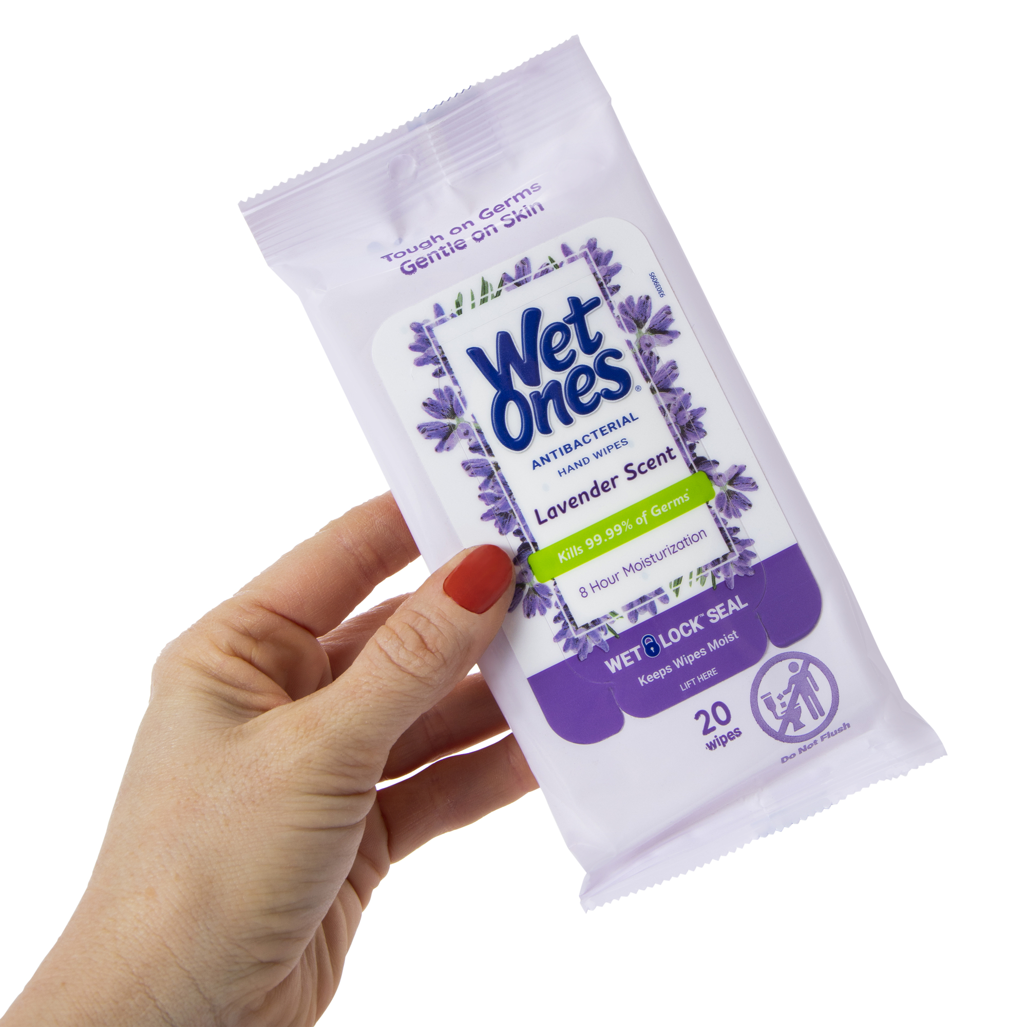 Wet Ones® Lavender Scent Antibacterial Hand Wipes 20-Count