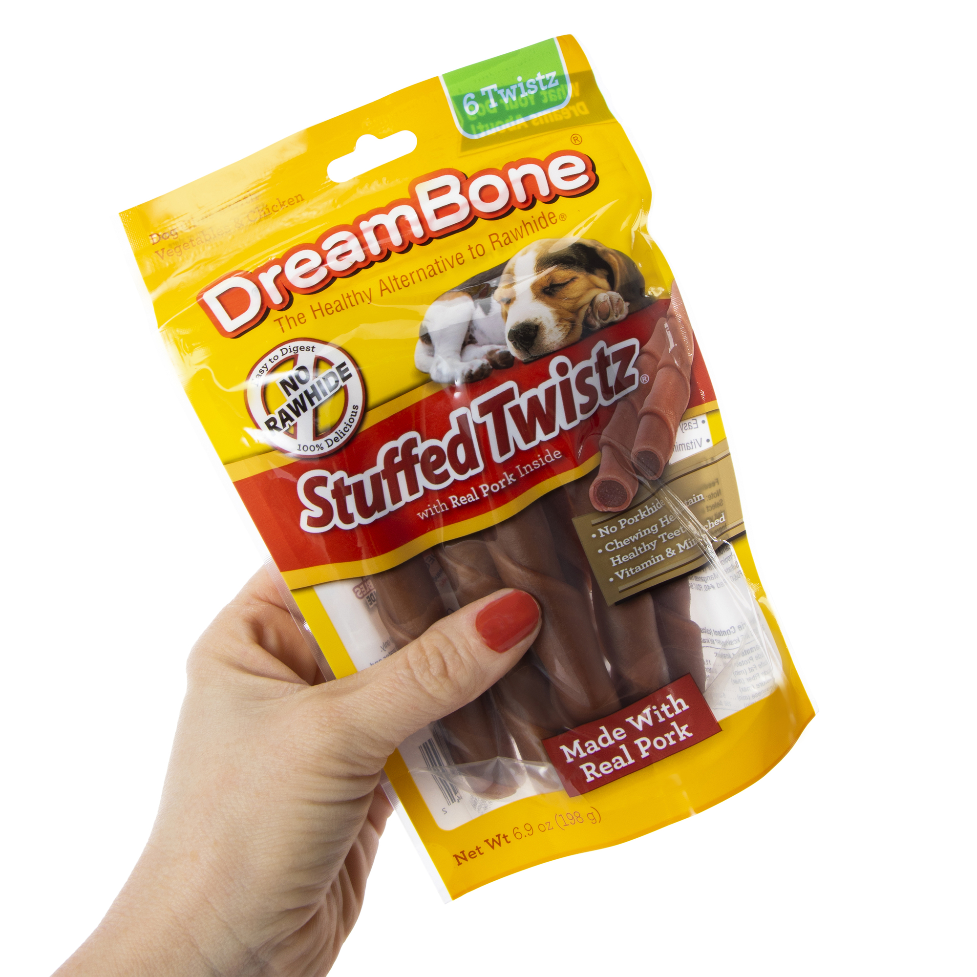 Dreambone® Pork Stuffed Twistz® Dog Chews 6.9oz