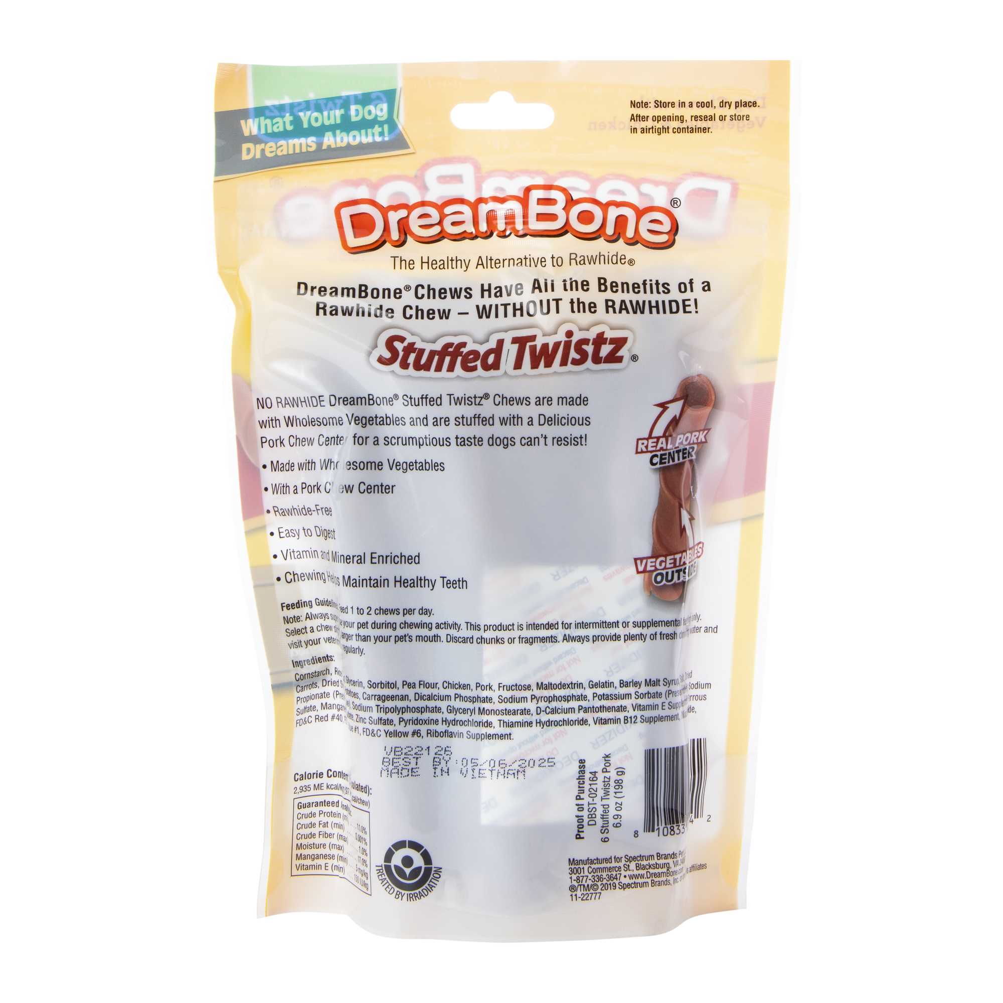 Dreambone® Pork Stuffed Twistz® Dog Chews 6.9oz