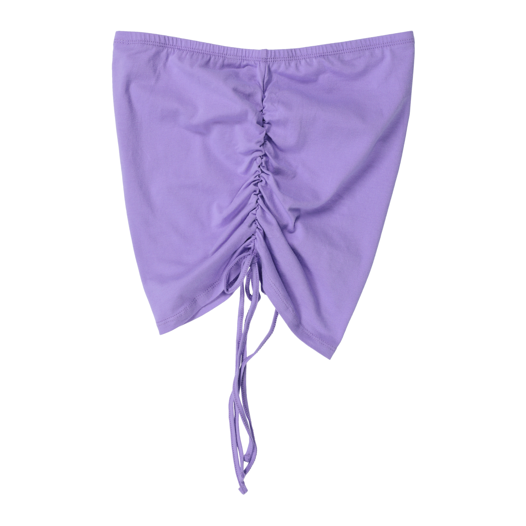 Lavender Ruched Side-Tie Tube Top