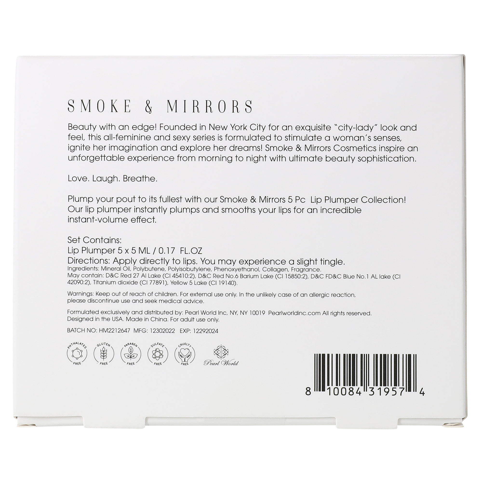 Smoke & Mirrors Lip Plumper Set 5-Count