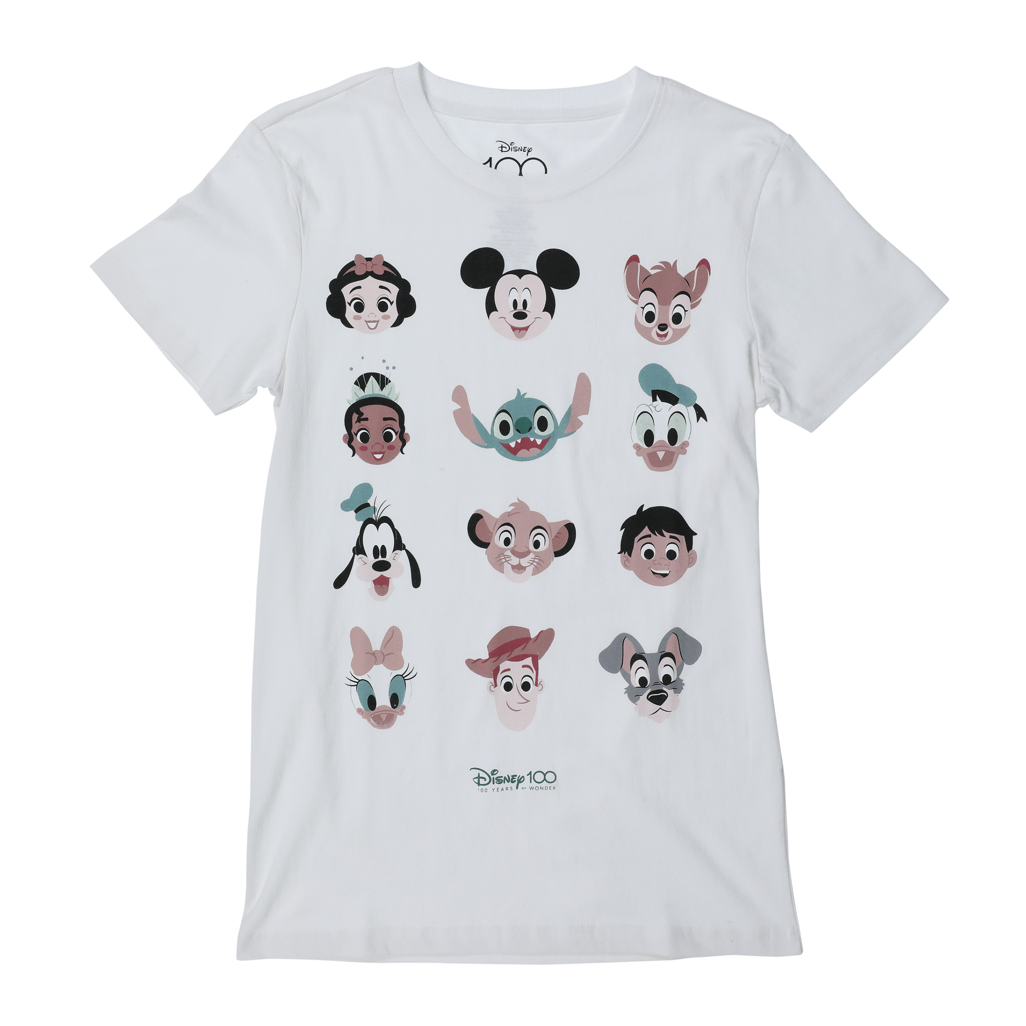 Disney Character Faces Graphic Tee