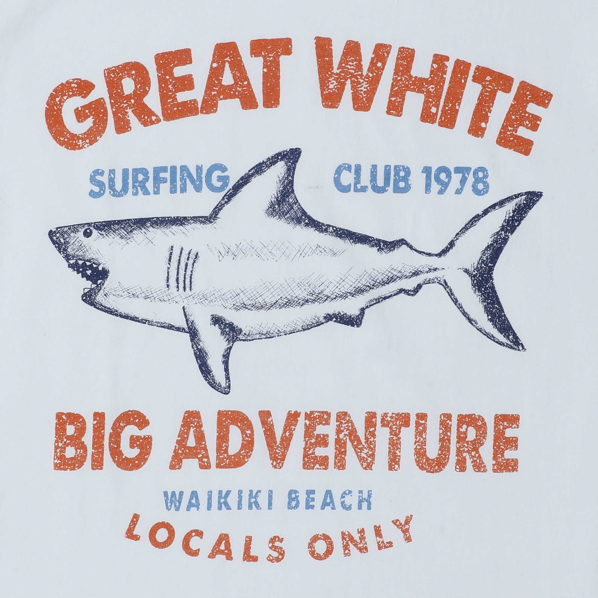 Great White Shark Surfing Club' Graphic Tee