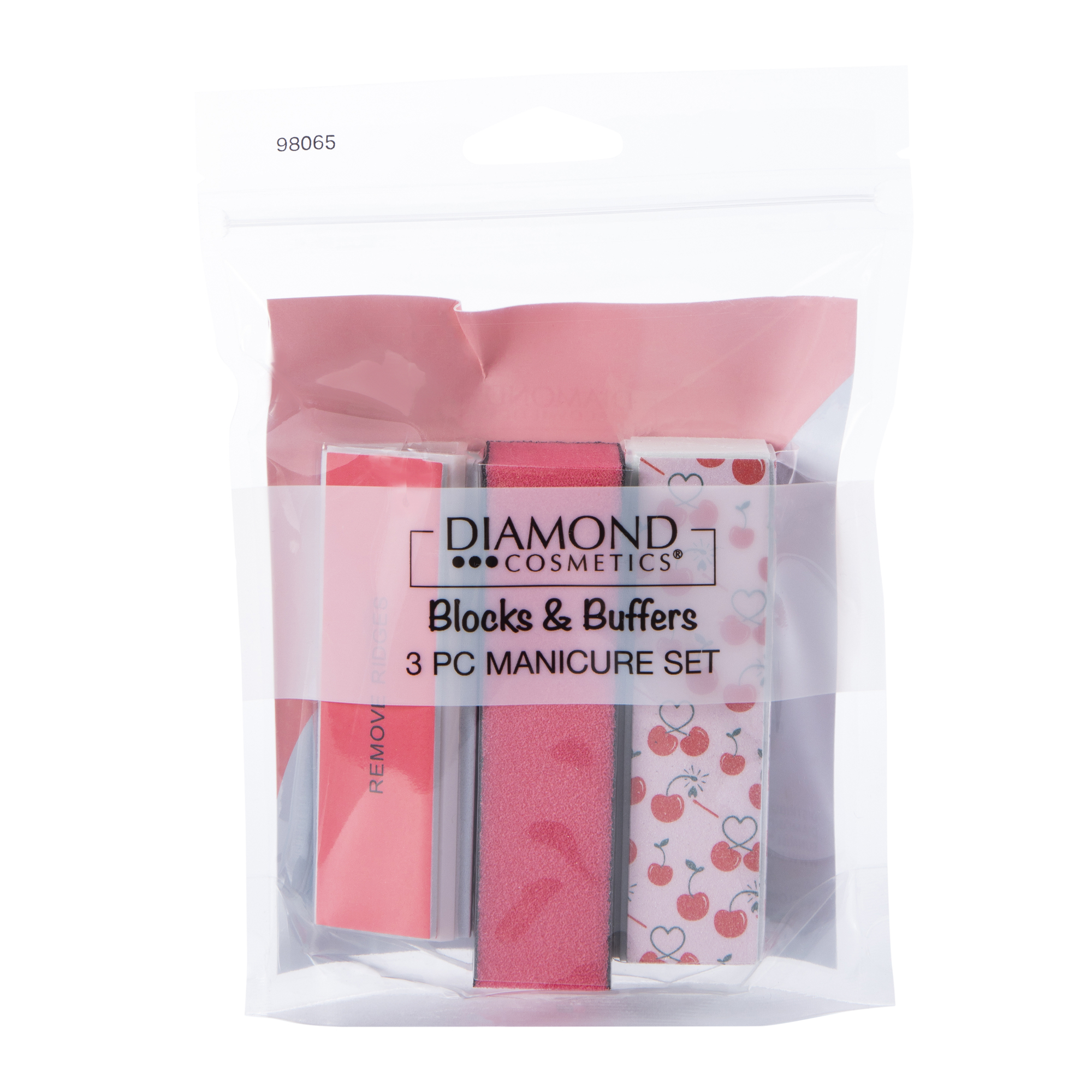 3-Piece Blocks & Buffers Nail Care Set - Cherries