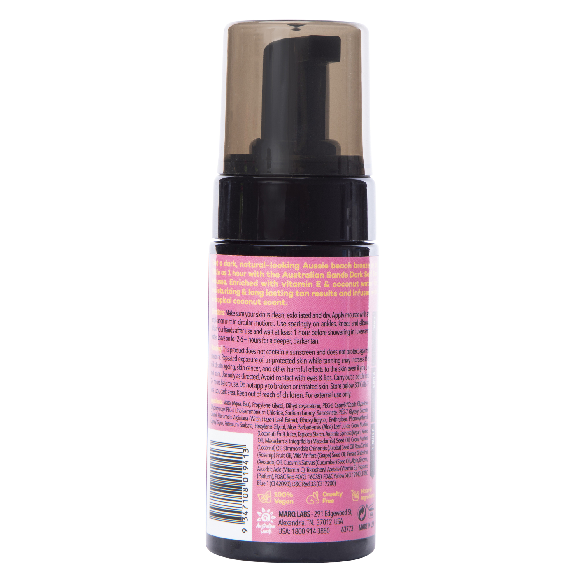 Australian Sands Self Tan Scented Mousse 3.38 Fl.oz - Dark