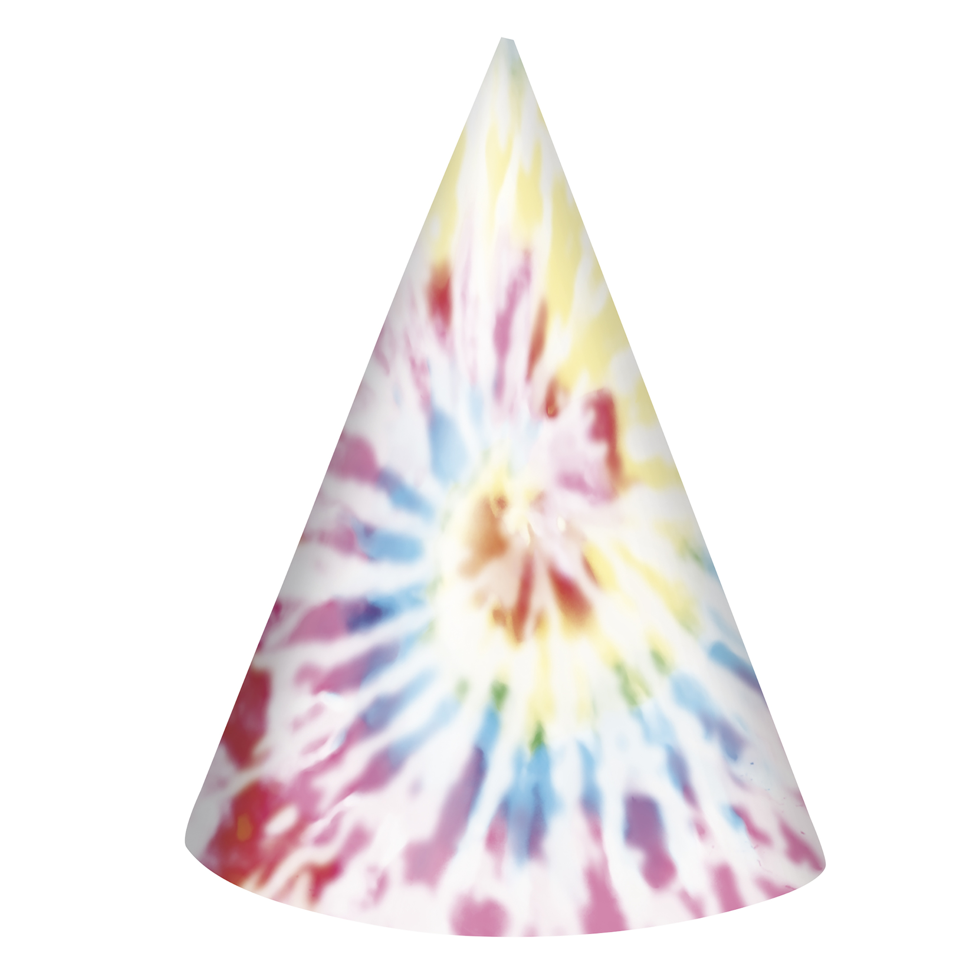 Party Hats 6-Count - Tie Dye
