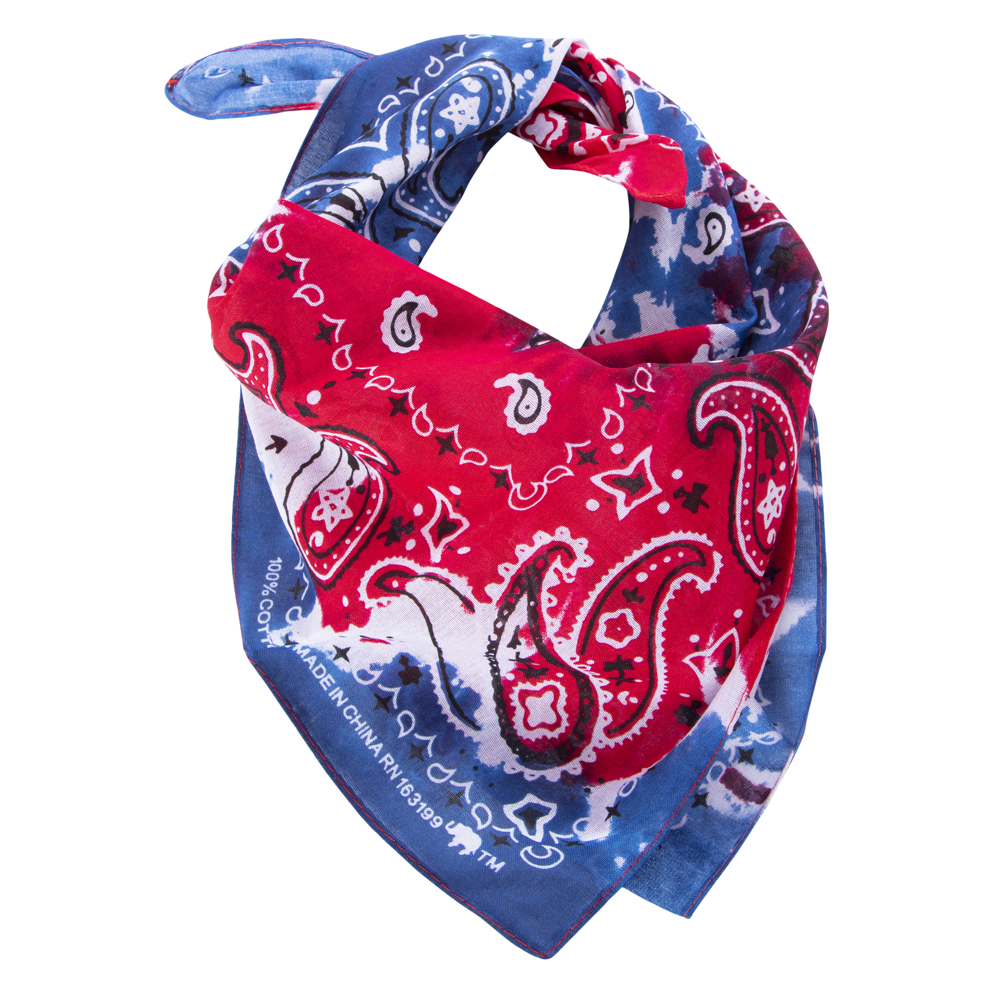 Americana Tie-Dye Bandana 21in