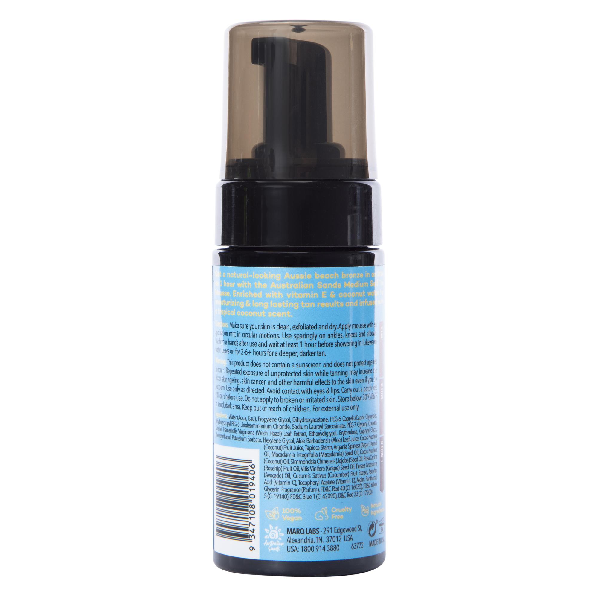 Australian Sands Self Tan Scented Mousse 3.38 Fl.oz - Medium