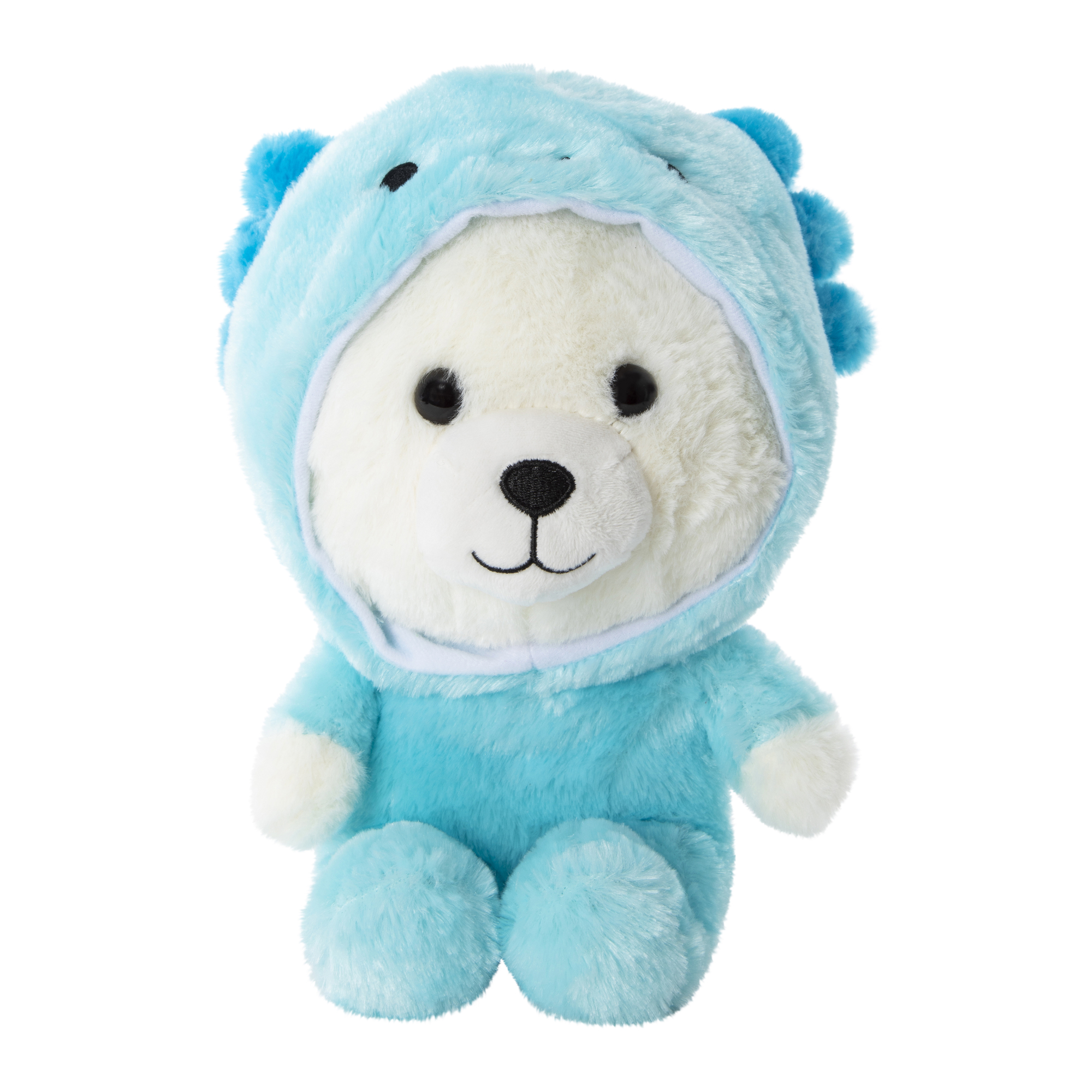 Hooded Stuffed Bear Plush 9in