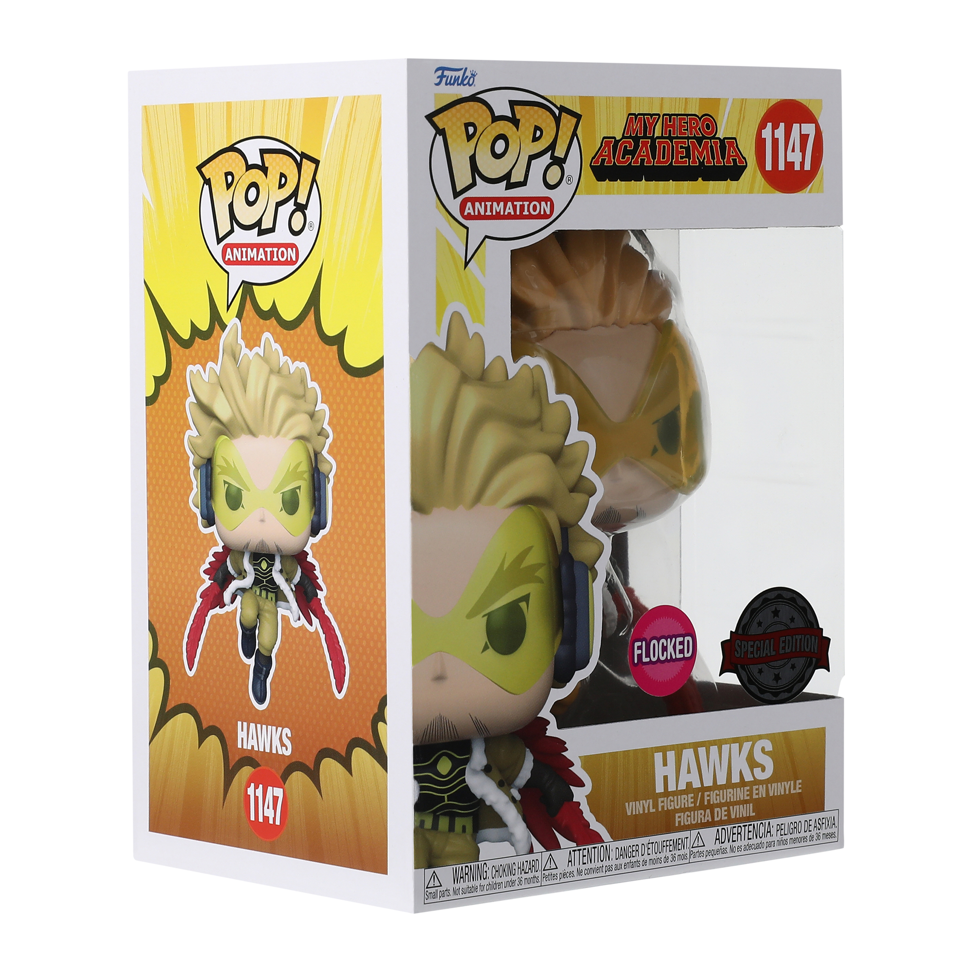 Funko Pop! My Hero Academia Hawks Flocked Vinyl Figure