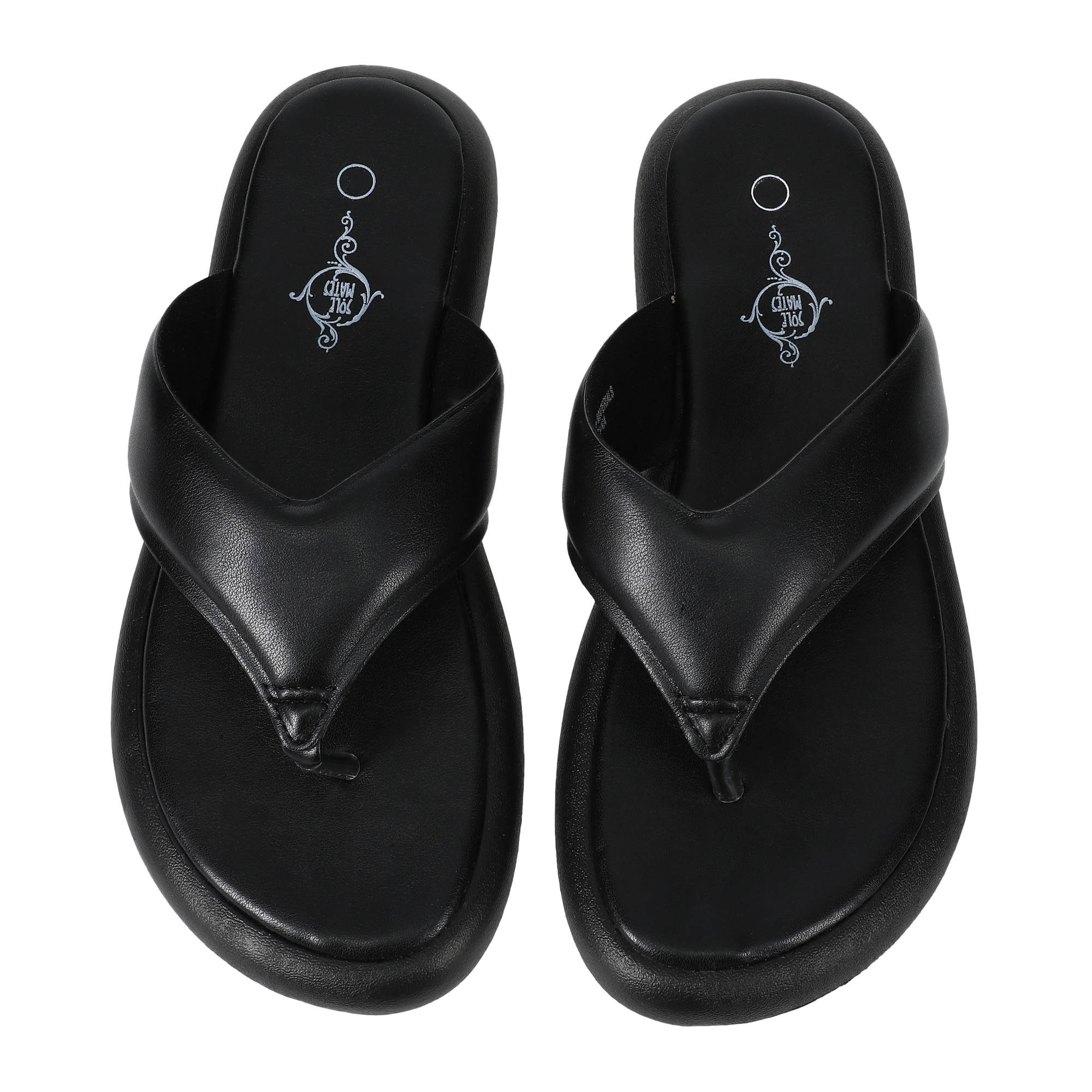 Ladies Vegan Leather Flip Flops