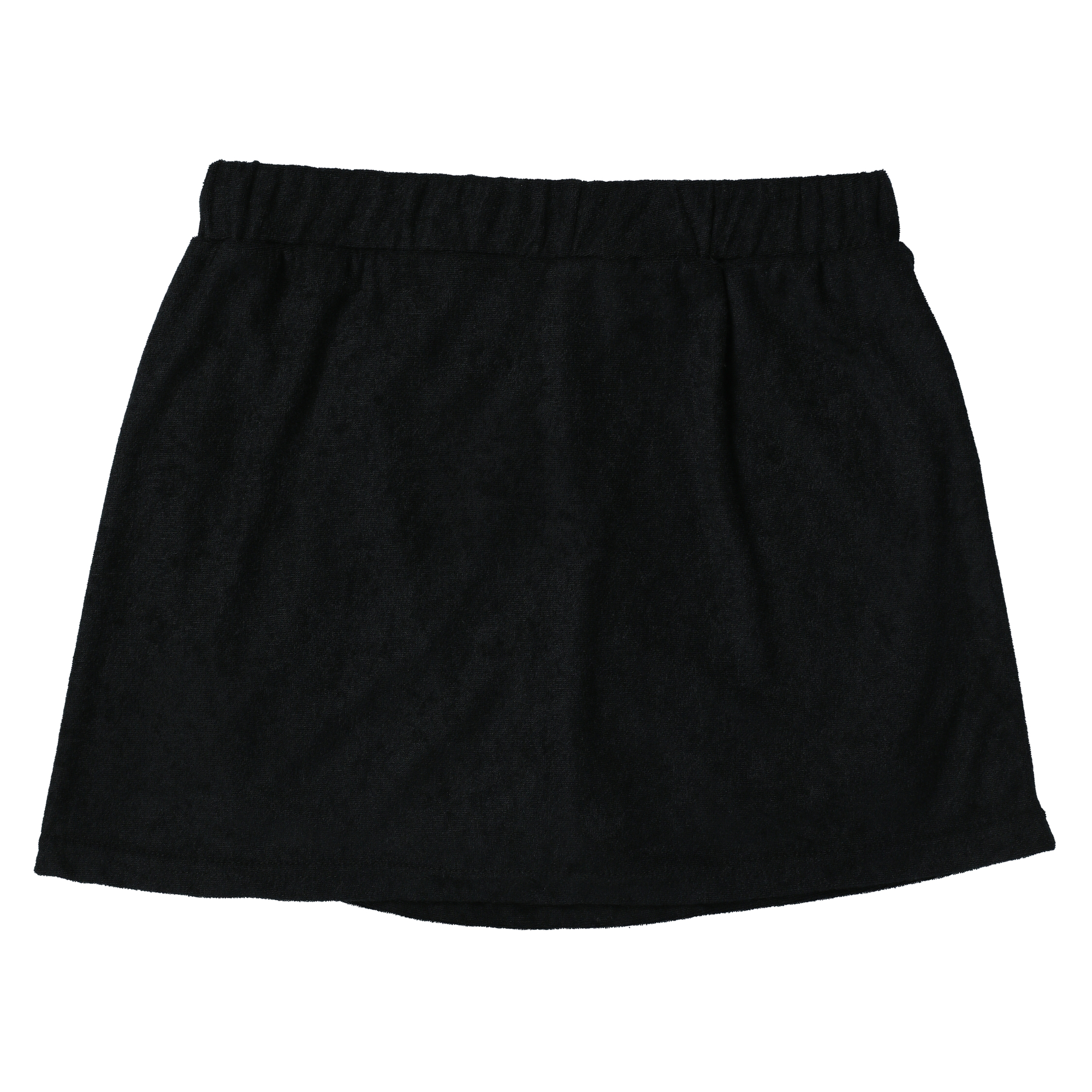 Black Terrycloth Skort