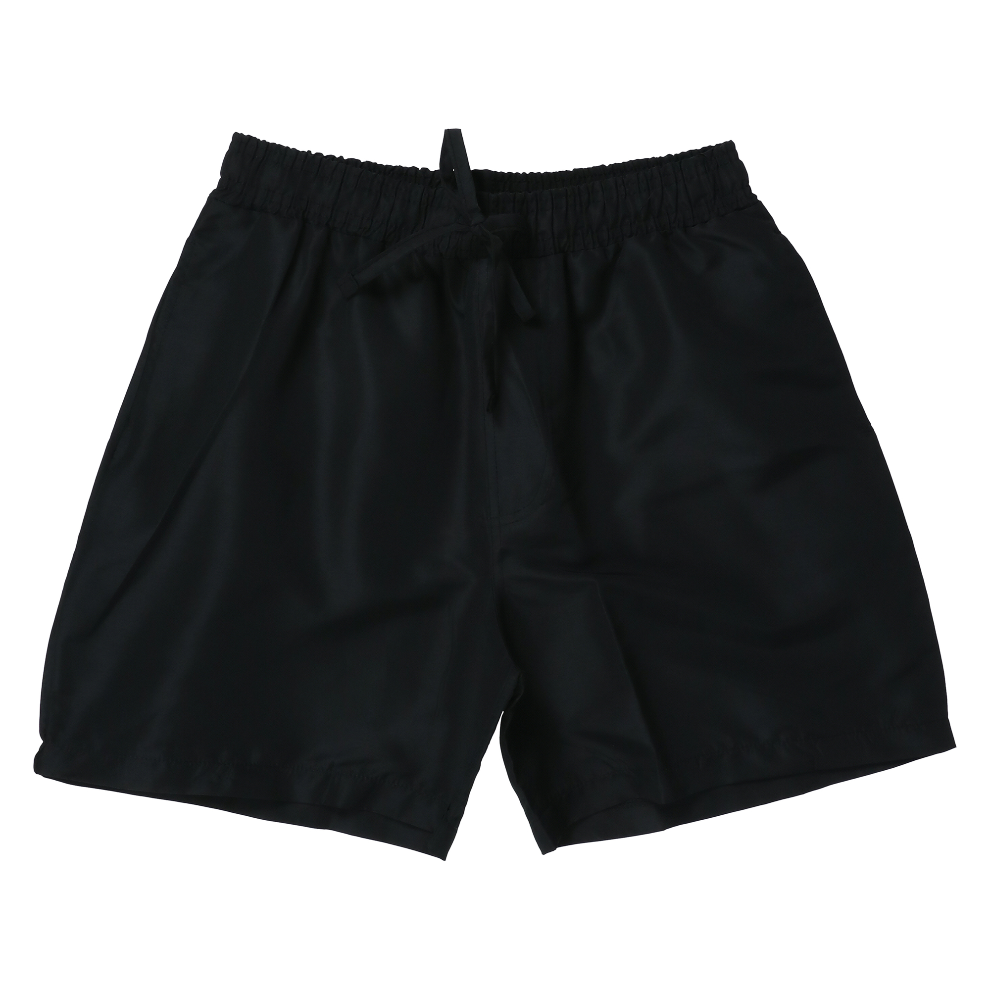 Young Mens Black Nylon Shorts