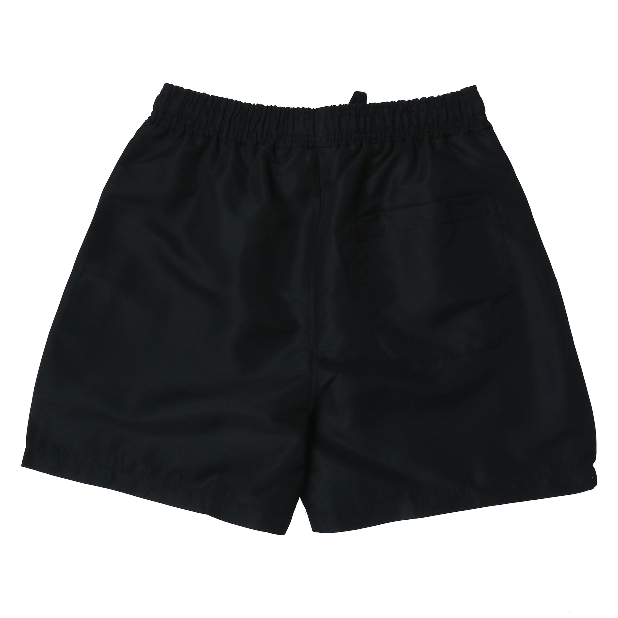 Young Mens Black Nylon Shorts