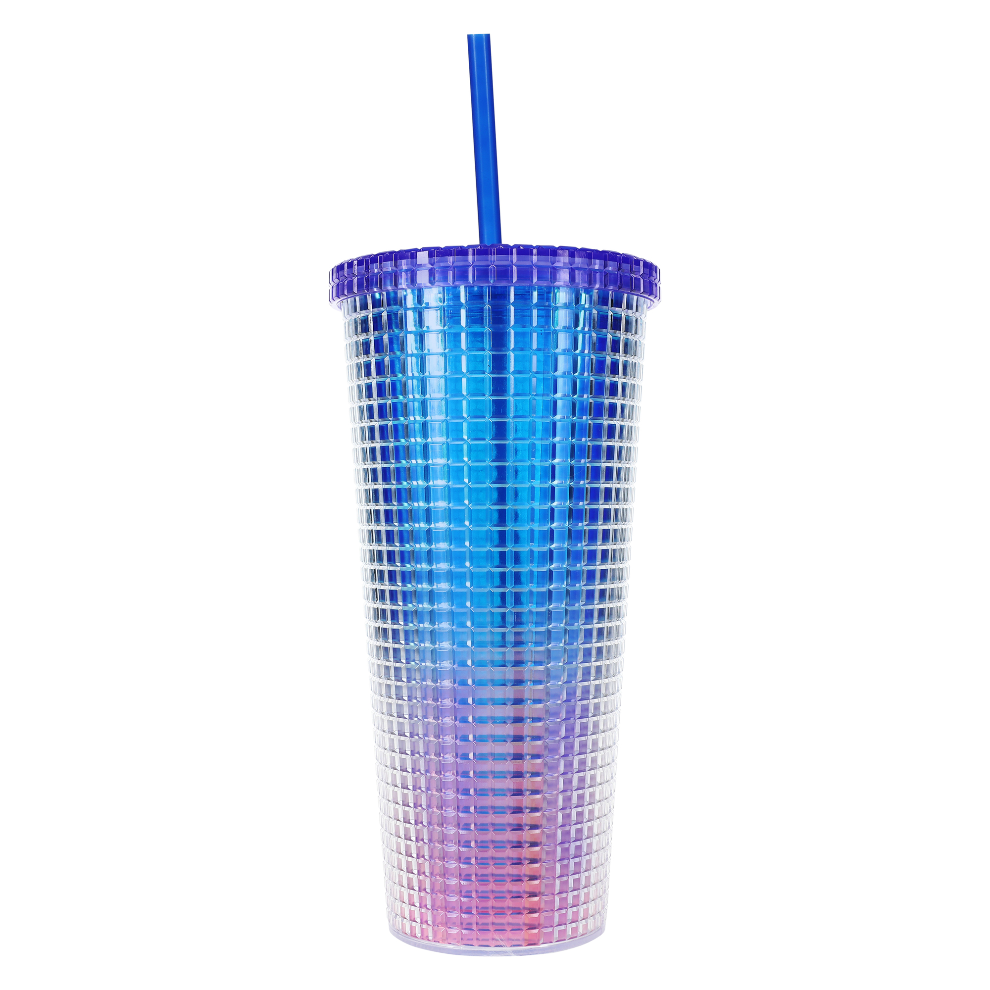 Iridescent Grid Tumbler 24oz