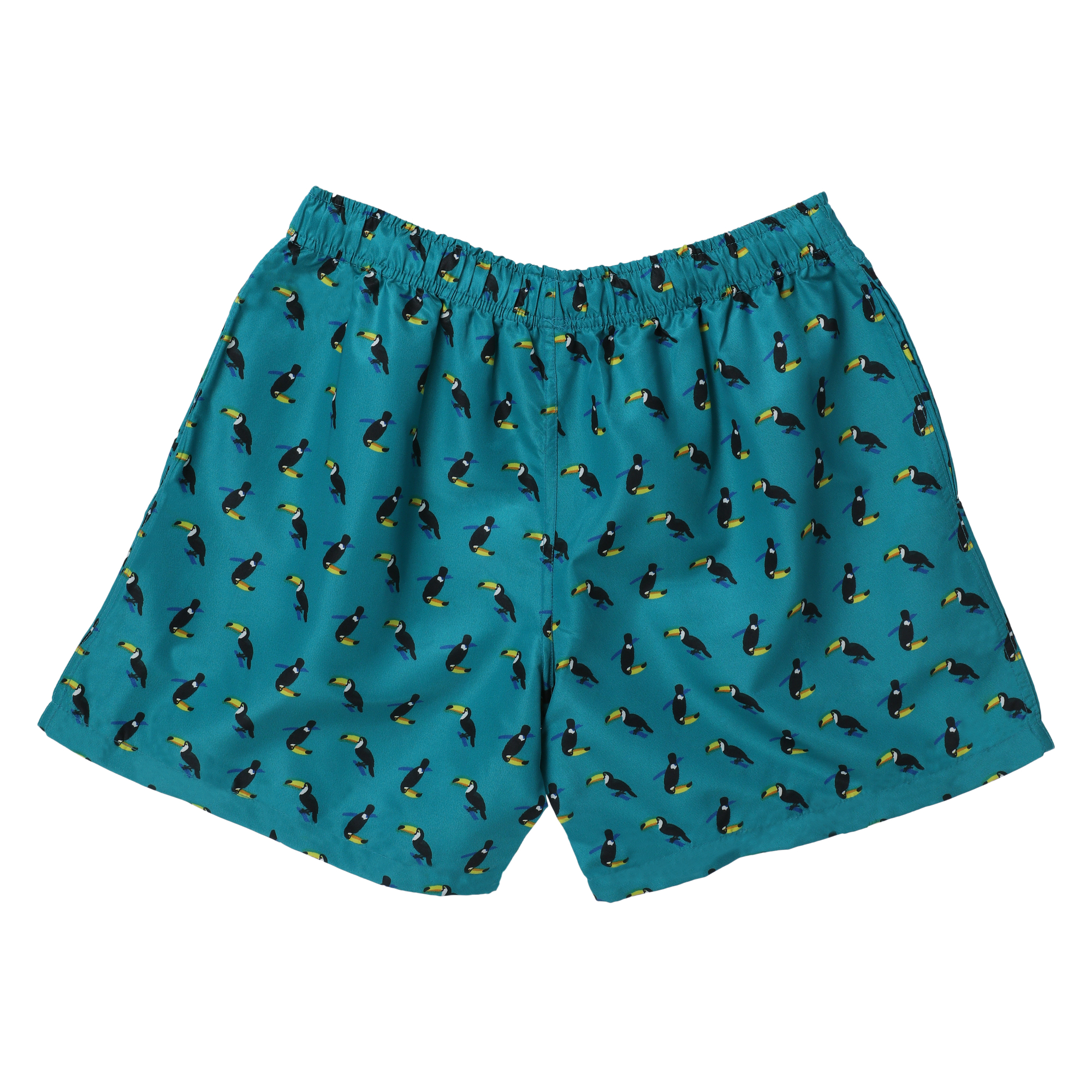 Young Men's Teal Toucan Swim Shorts