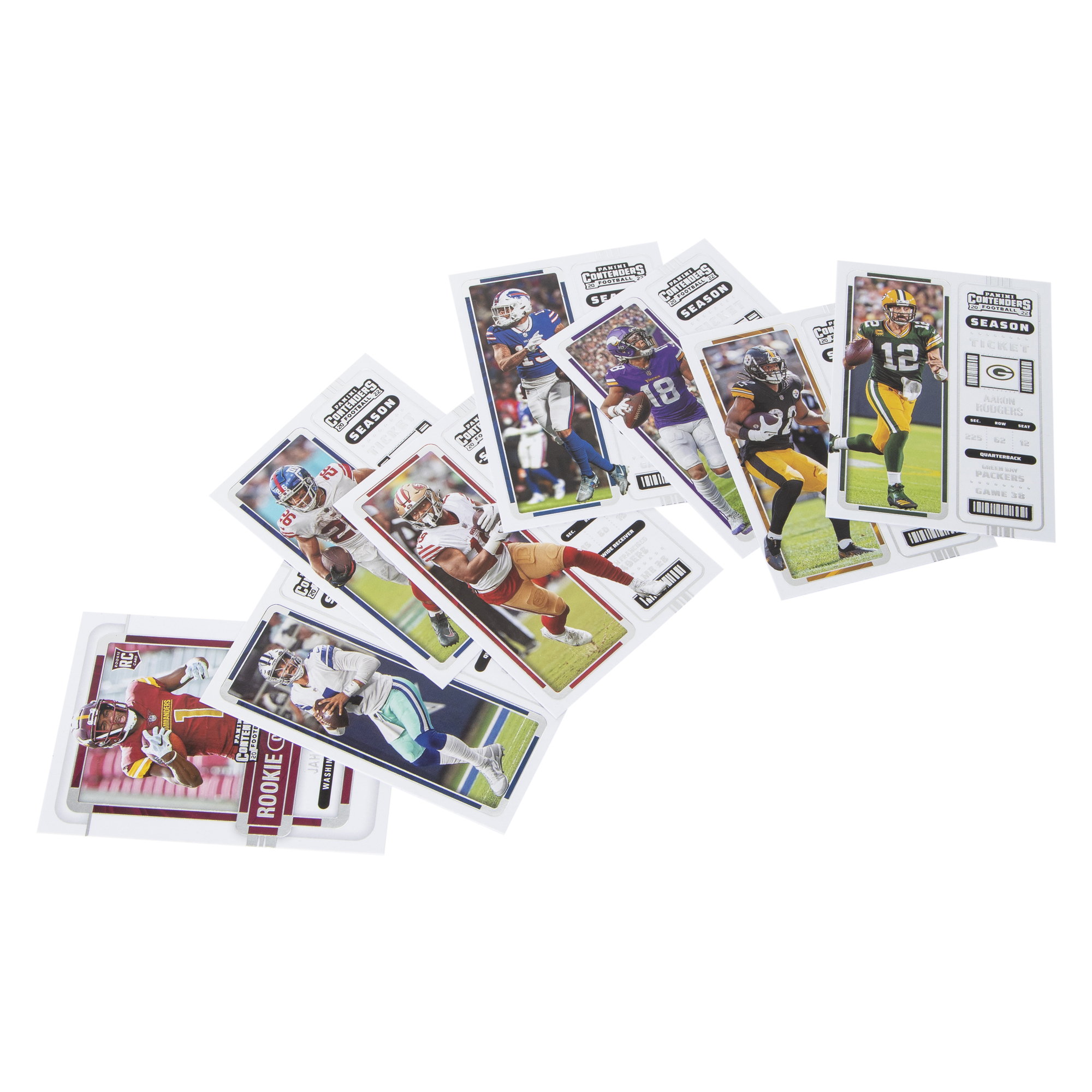 Panini Contenders 2022 Football Trading Cards 8-Pack