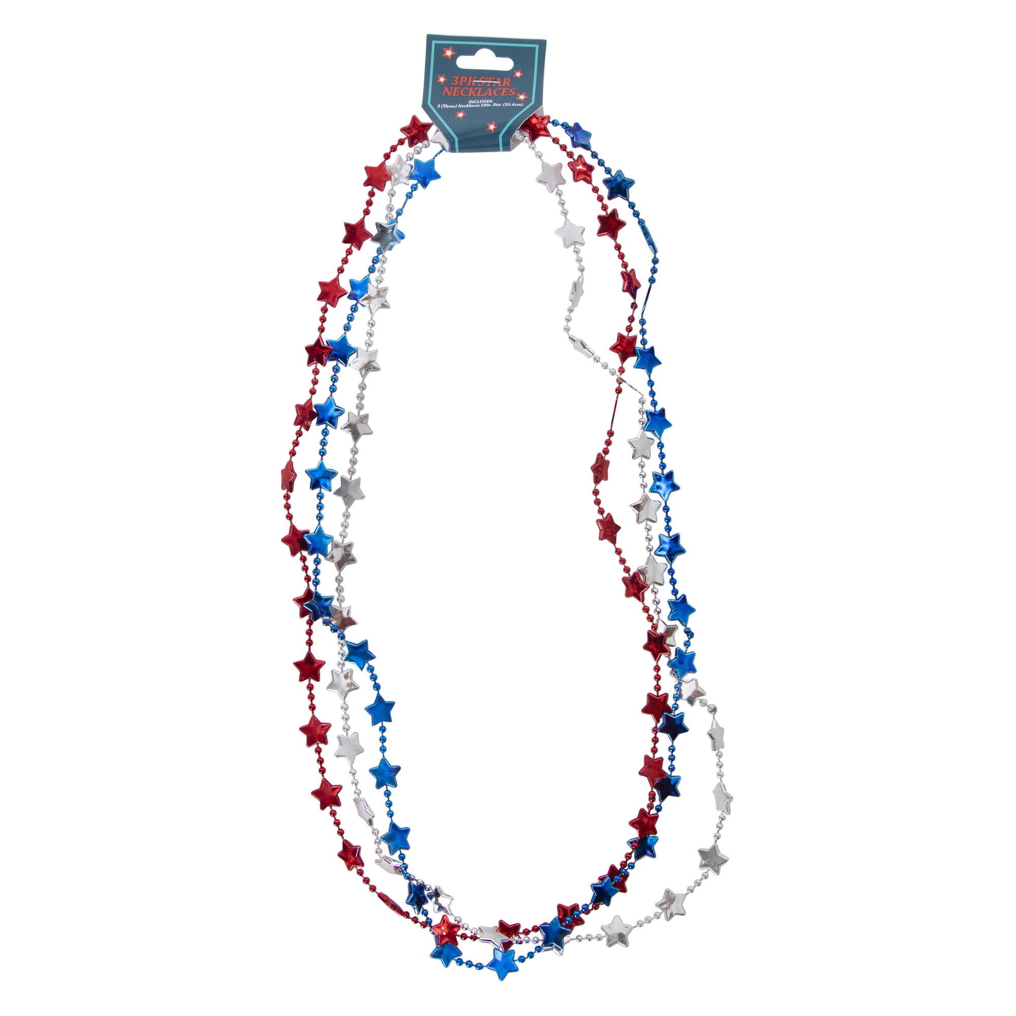 Americana Star Party Necklaces 3-Pack