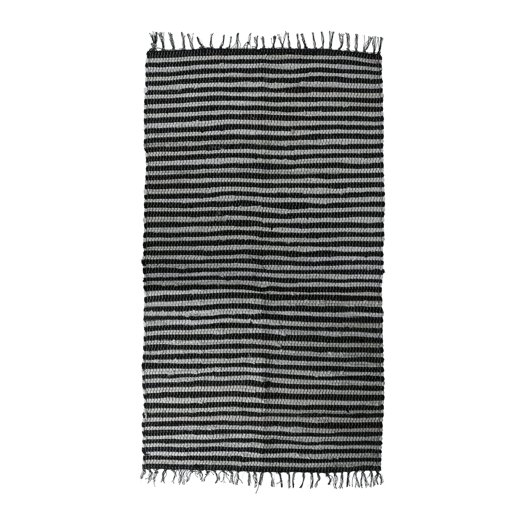 Black & White Chindi Rug 3ft x 5ft