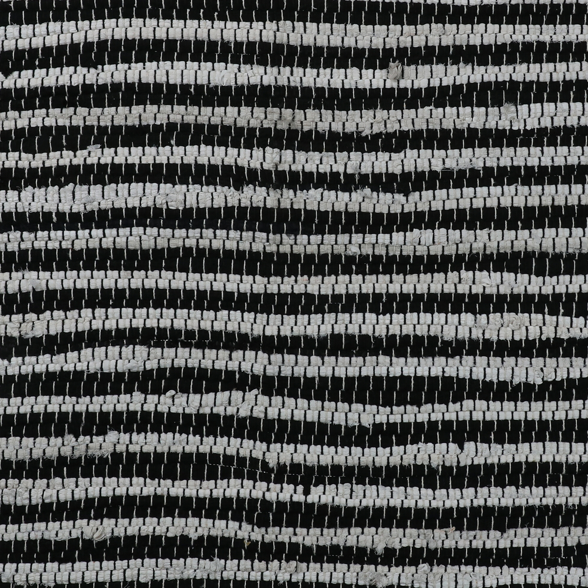 Black & White Chindi Rug 3ft x 5ft
