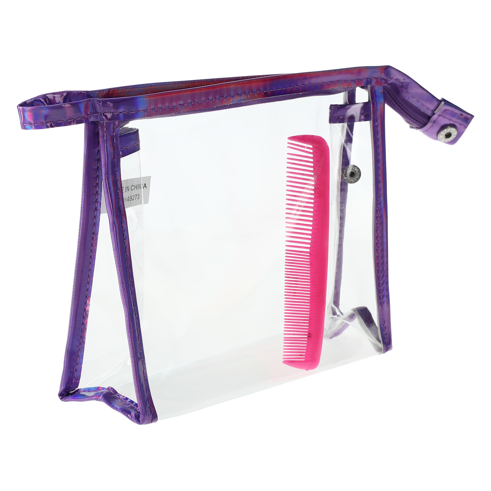 Cosmetic Bag & Comb Set (Styles May Vary)
