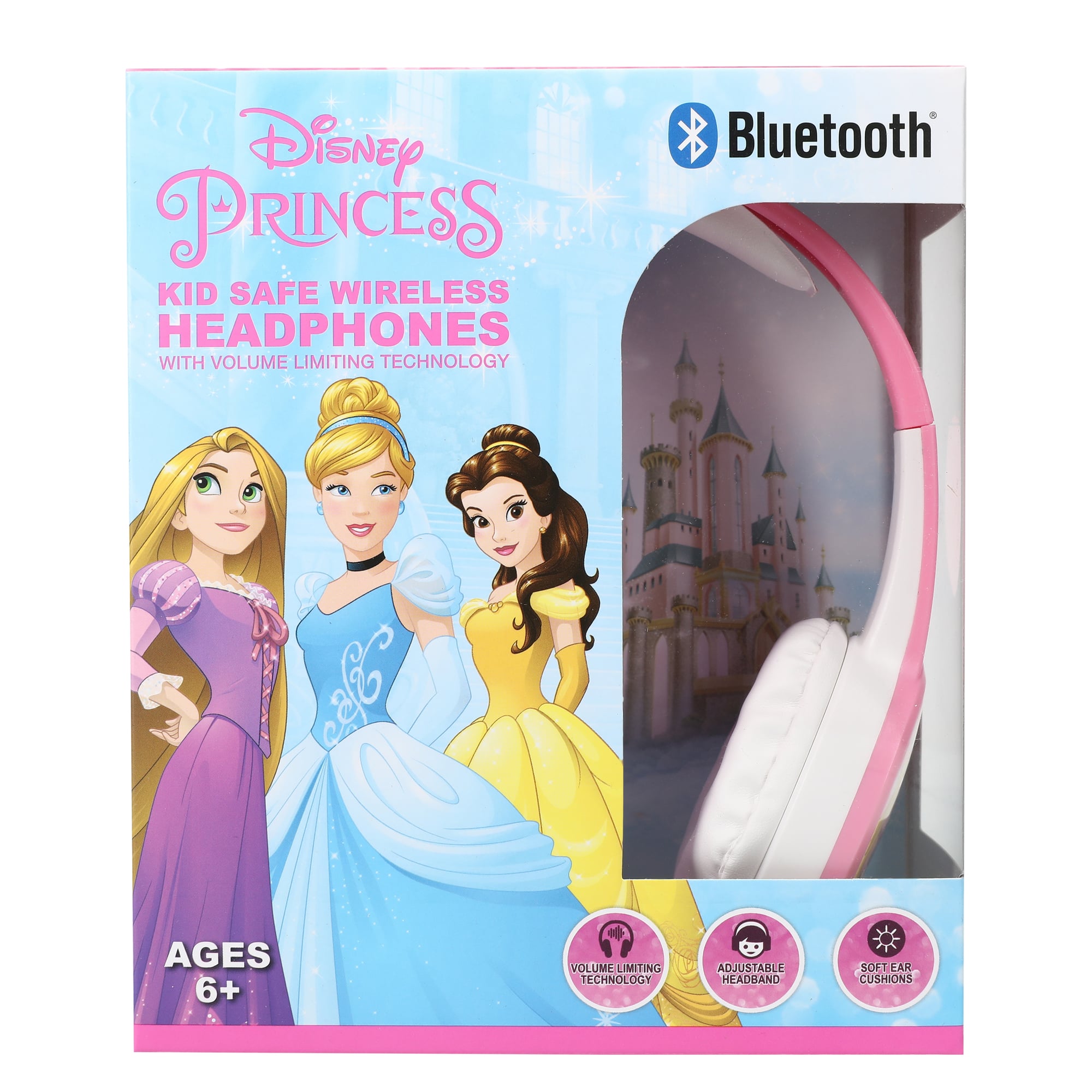 Disney Princess Bluetooth® Kid-Safe Wireless Headphones