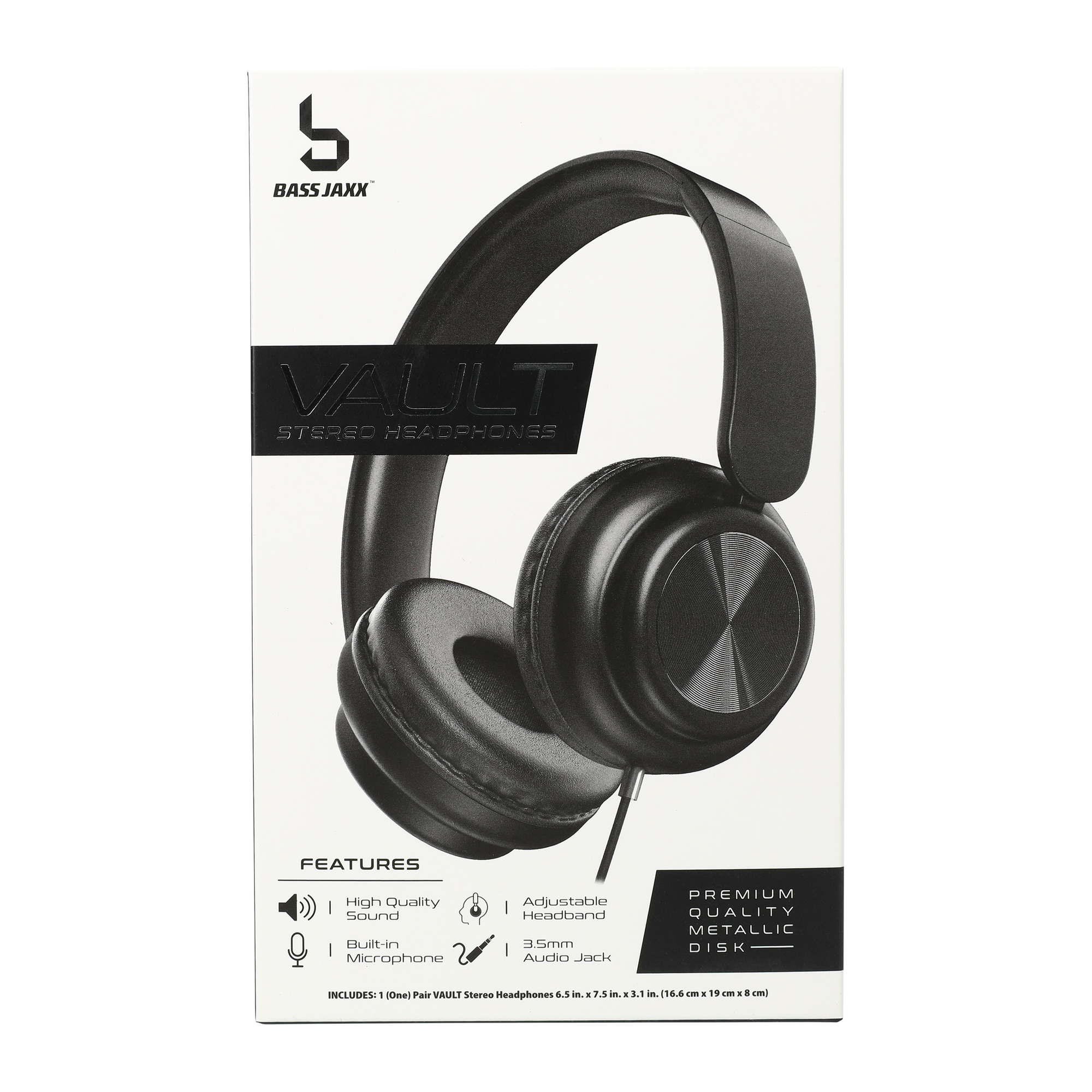 Vault Wired Stereo Headphones With Mic