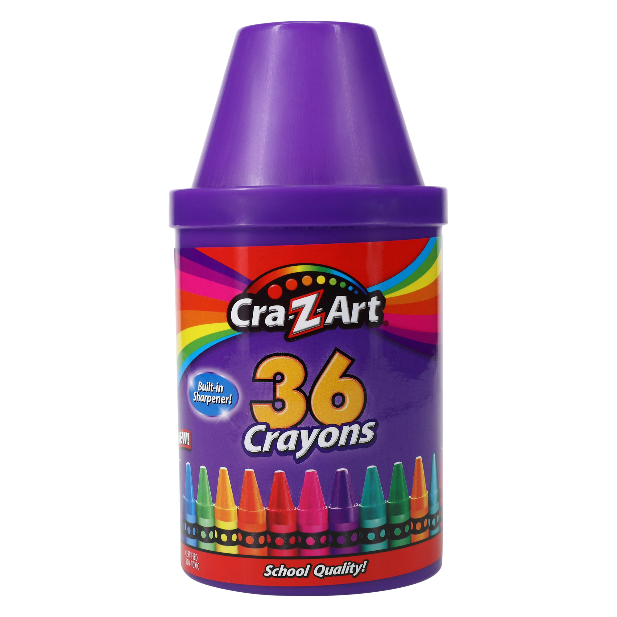 cra-z-art® 36 crayons in crayon-shape cannister | Five Below