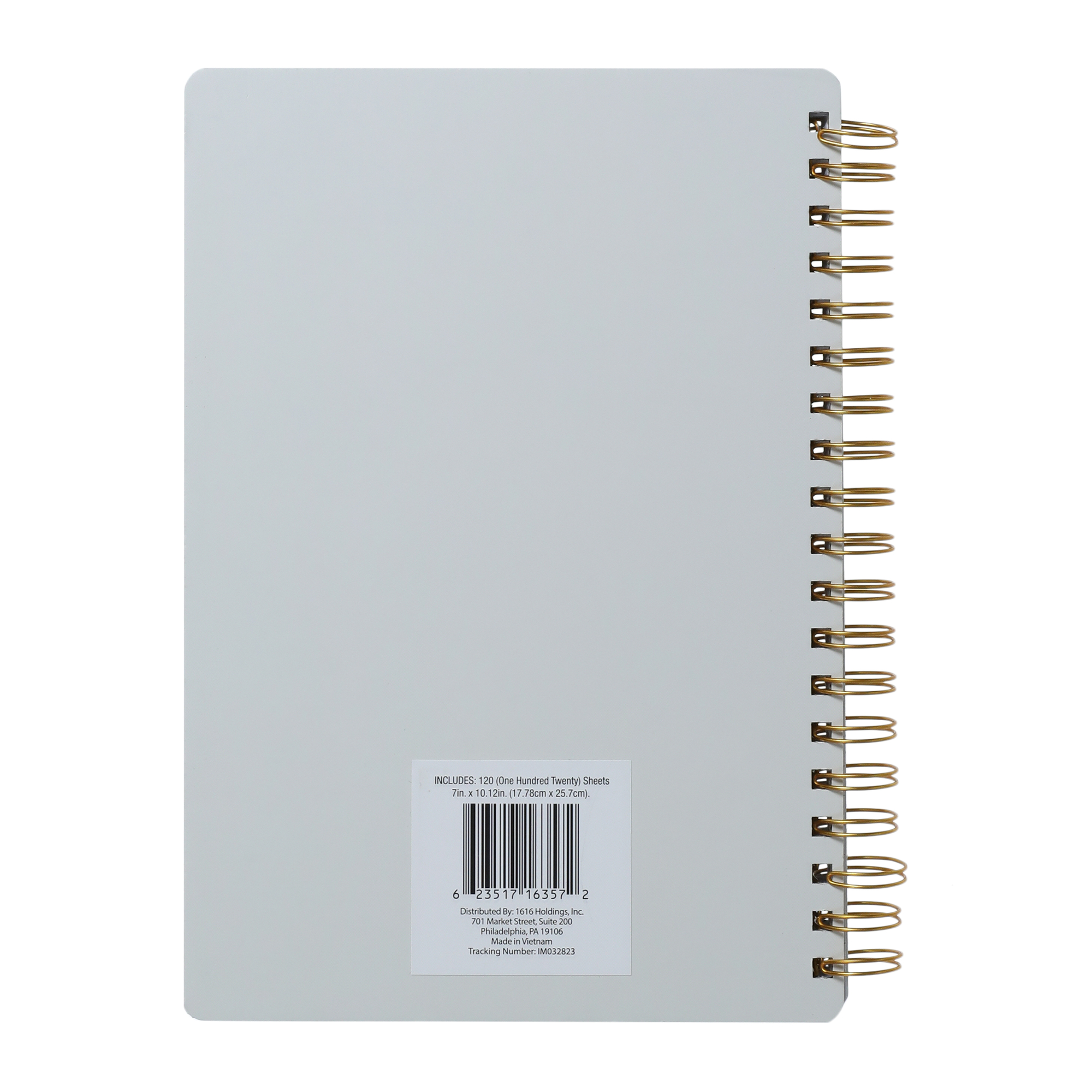 Printed Spiral Journal 7in x 10in