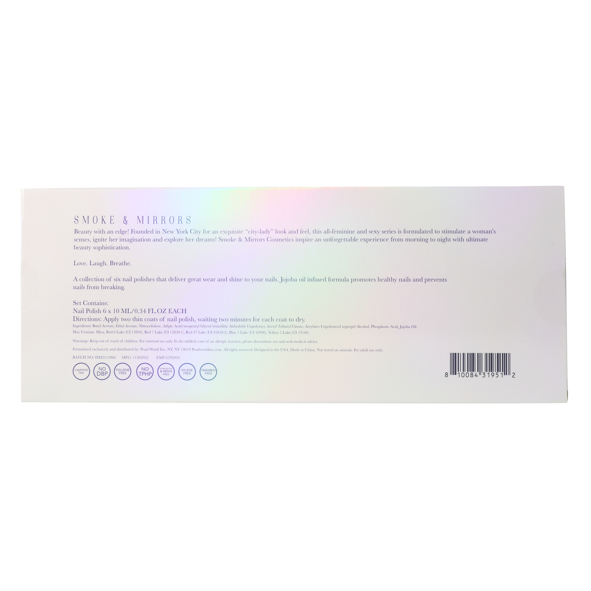 Smoke & Mirrors Feeling Fly Nail Polish Set 6-Count