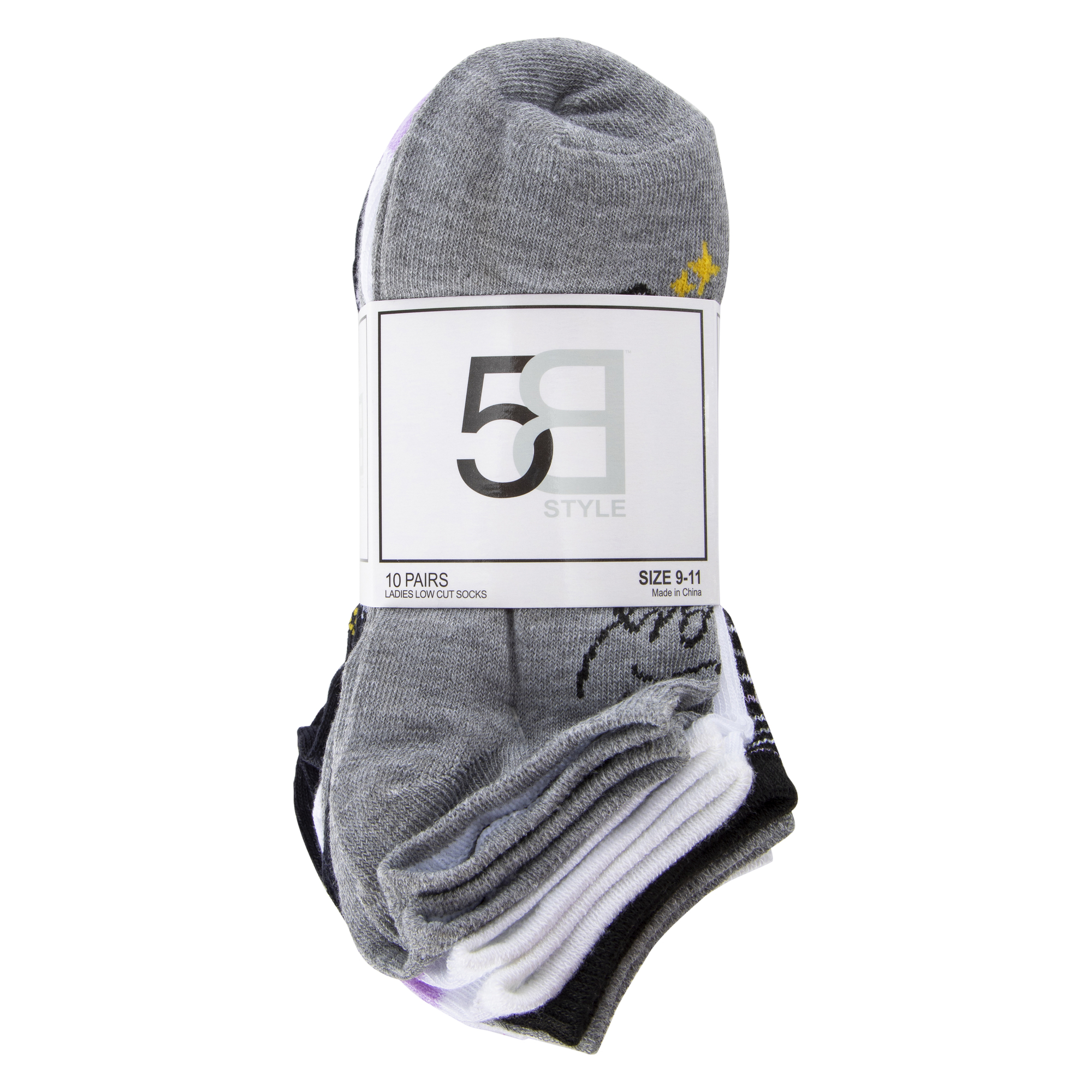 Ladies Ankle Socks 10-Pack