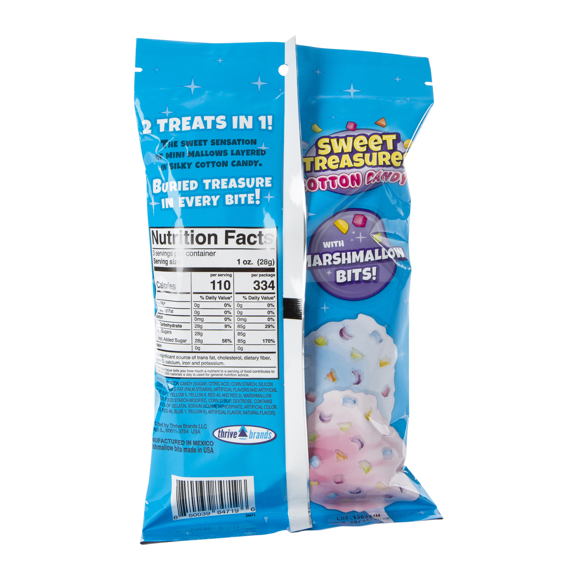 Sweet Treasures™ Cotton Candy With Marshmallow Bits 3oz