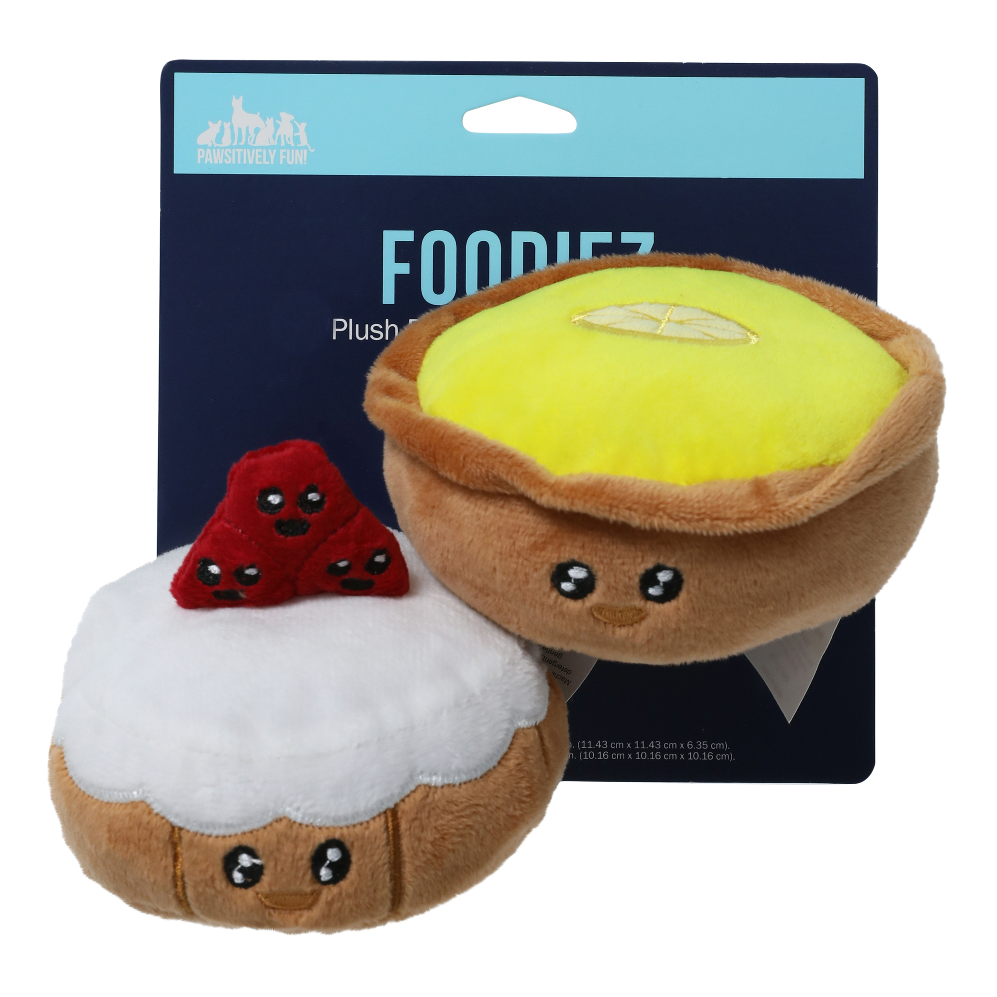 Foodie Plush Pet Toys 2-Pack
