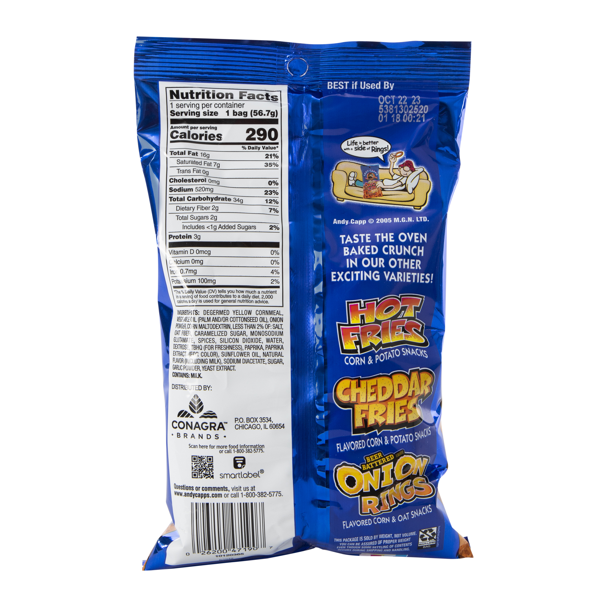 Andy Capp's® Hot Beer Battered Onion Rings 2oz