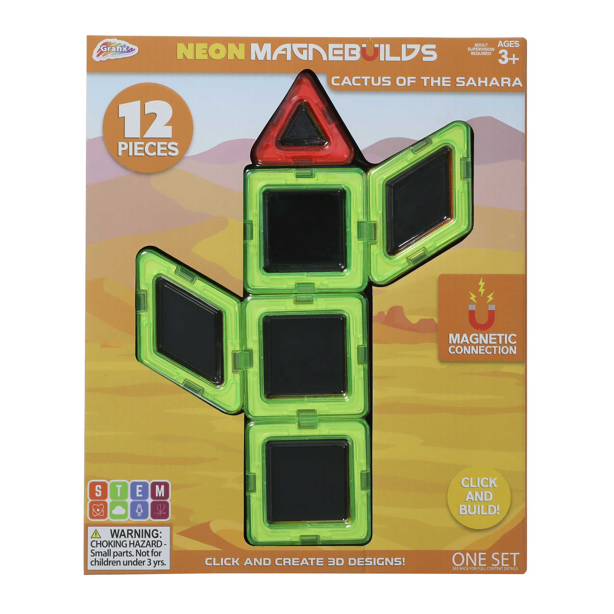 Magnebuilds Magnetic Building Blocks 12-Piece