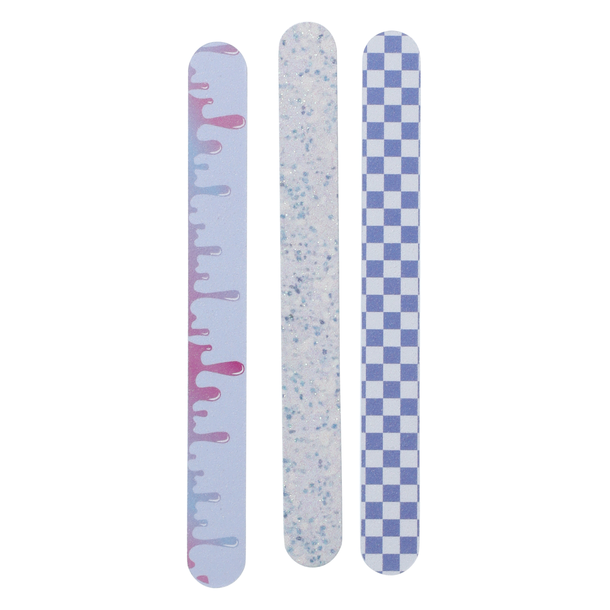 3-Piece Glitter Nail Files Set