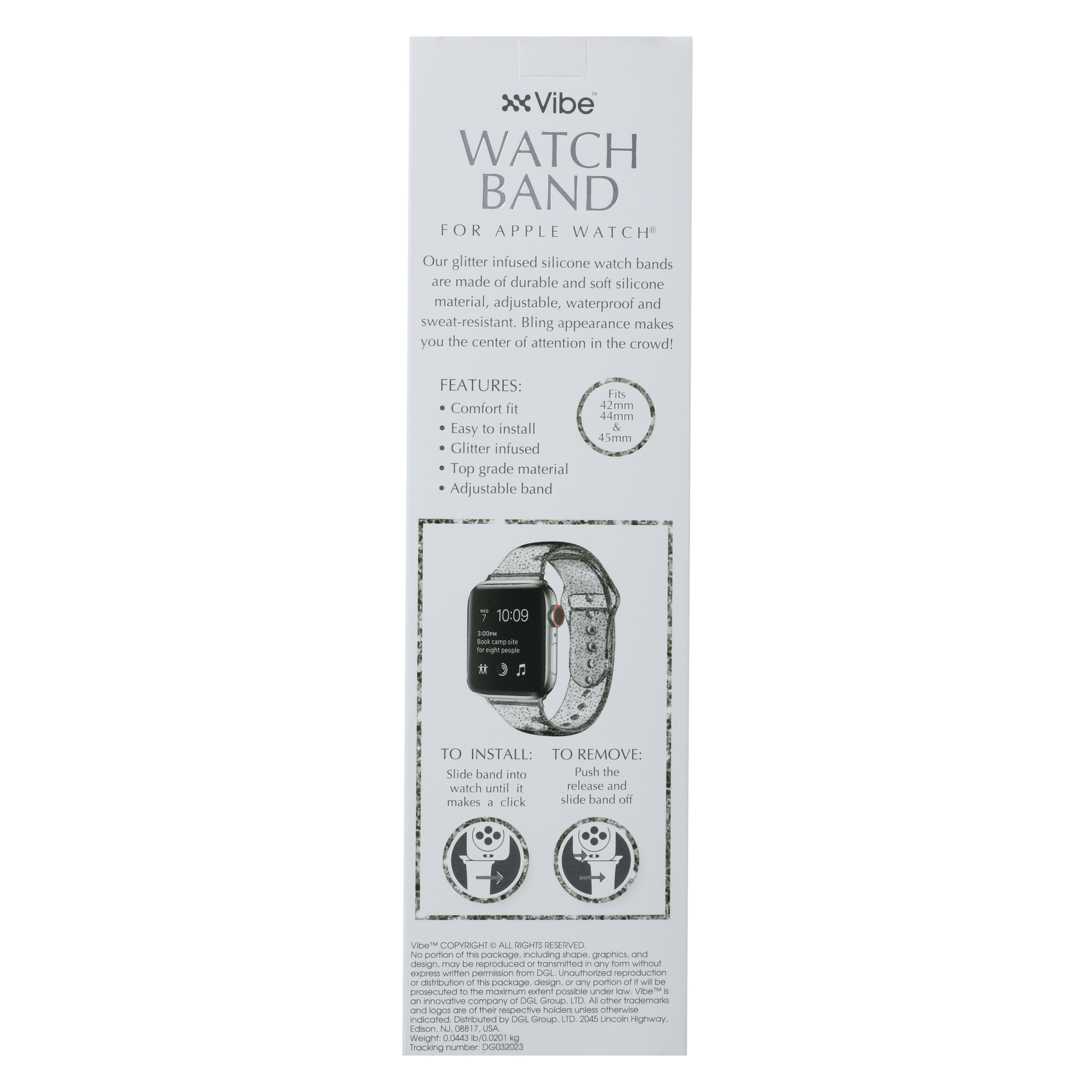 Silicone Glitter Watchband For Apple Watch®