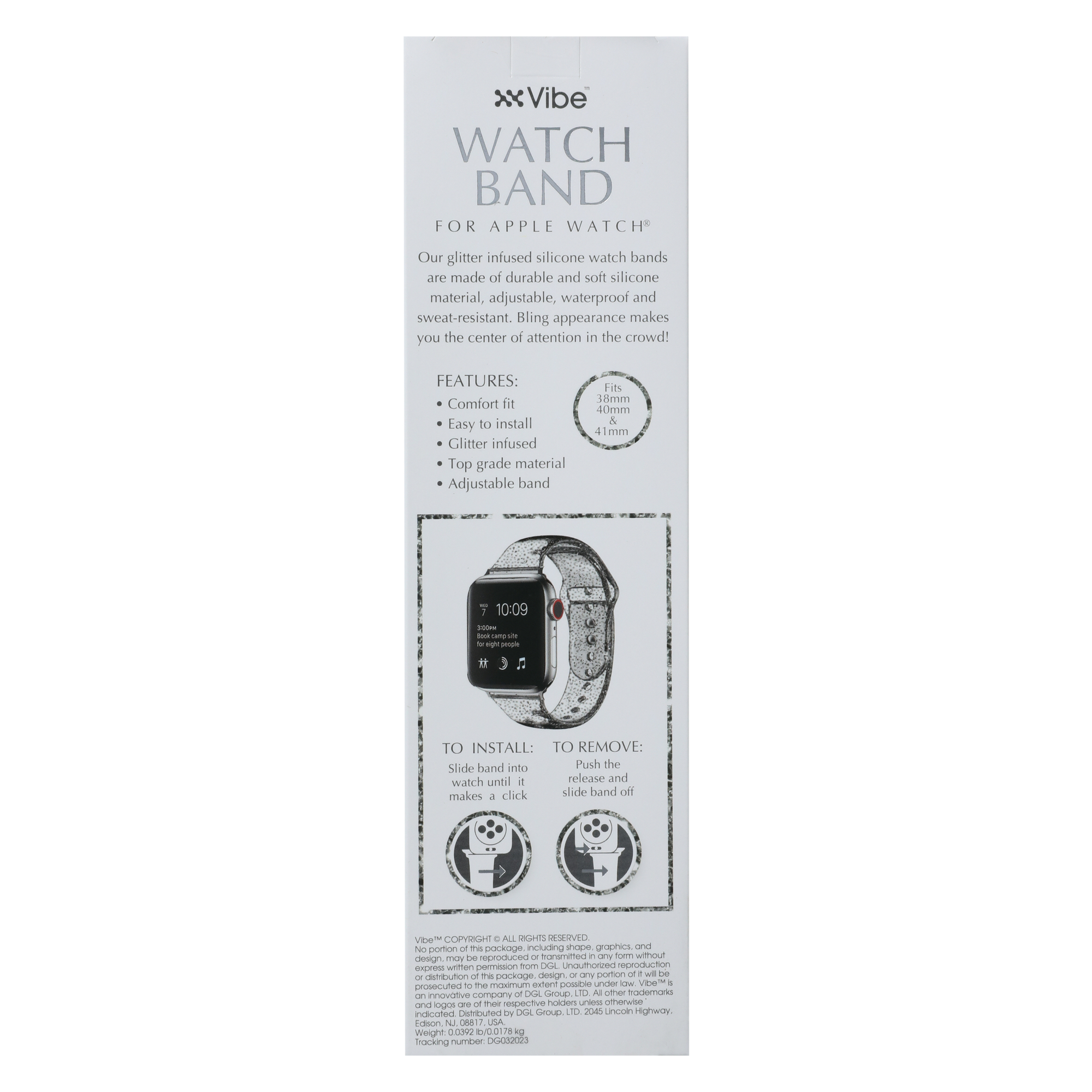 Silicone Glitter Watchband For Apple Watch®