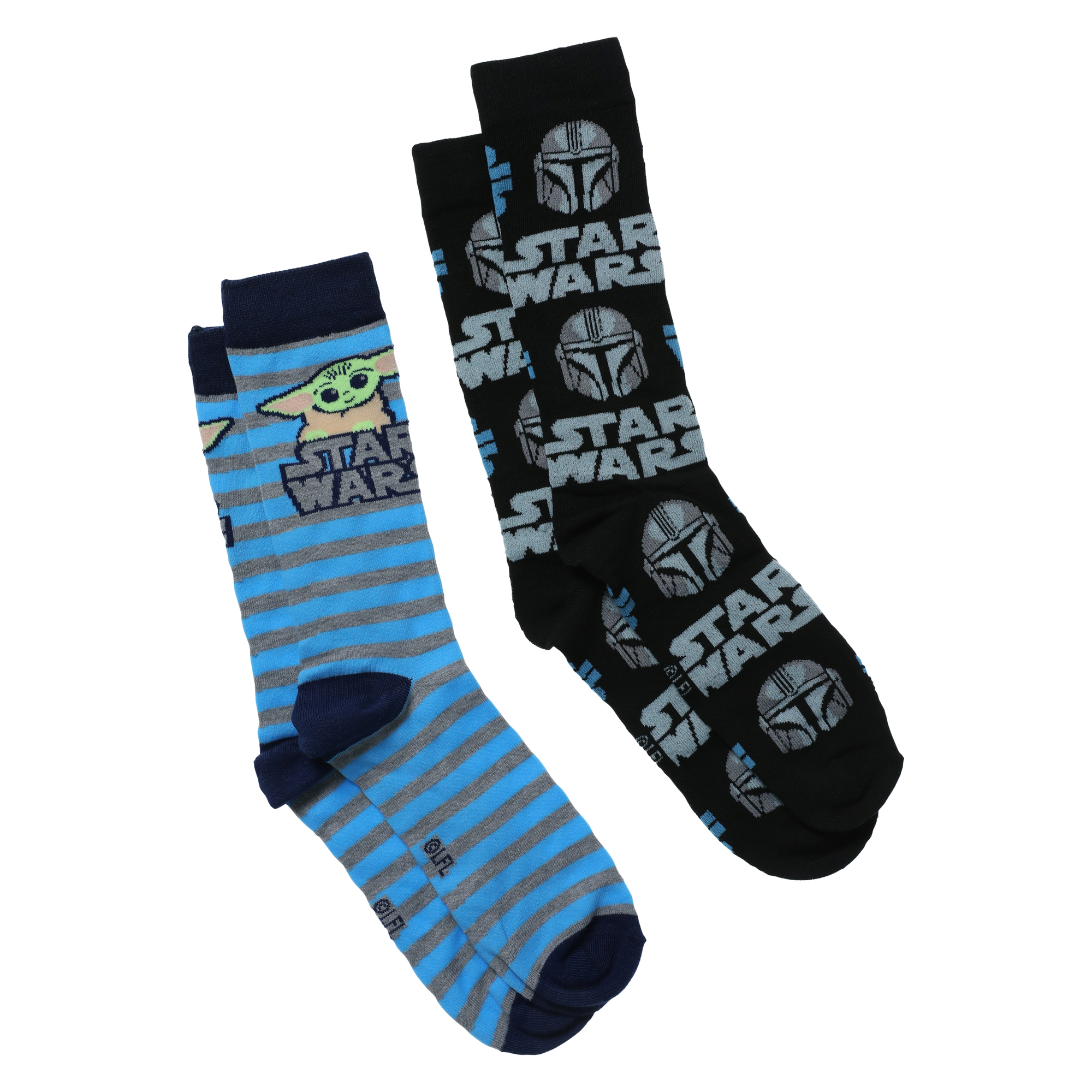 Star Wars Mens Crew Socks 2-Pack - Grogu