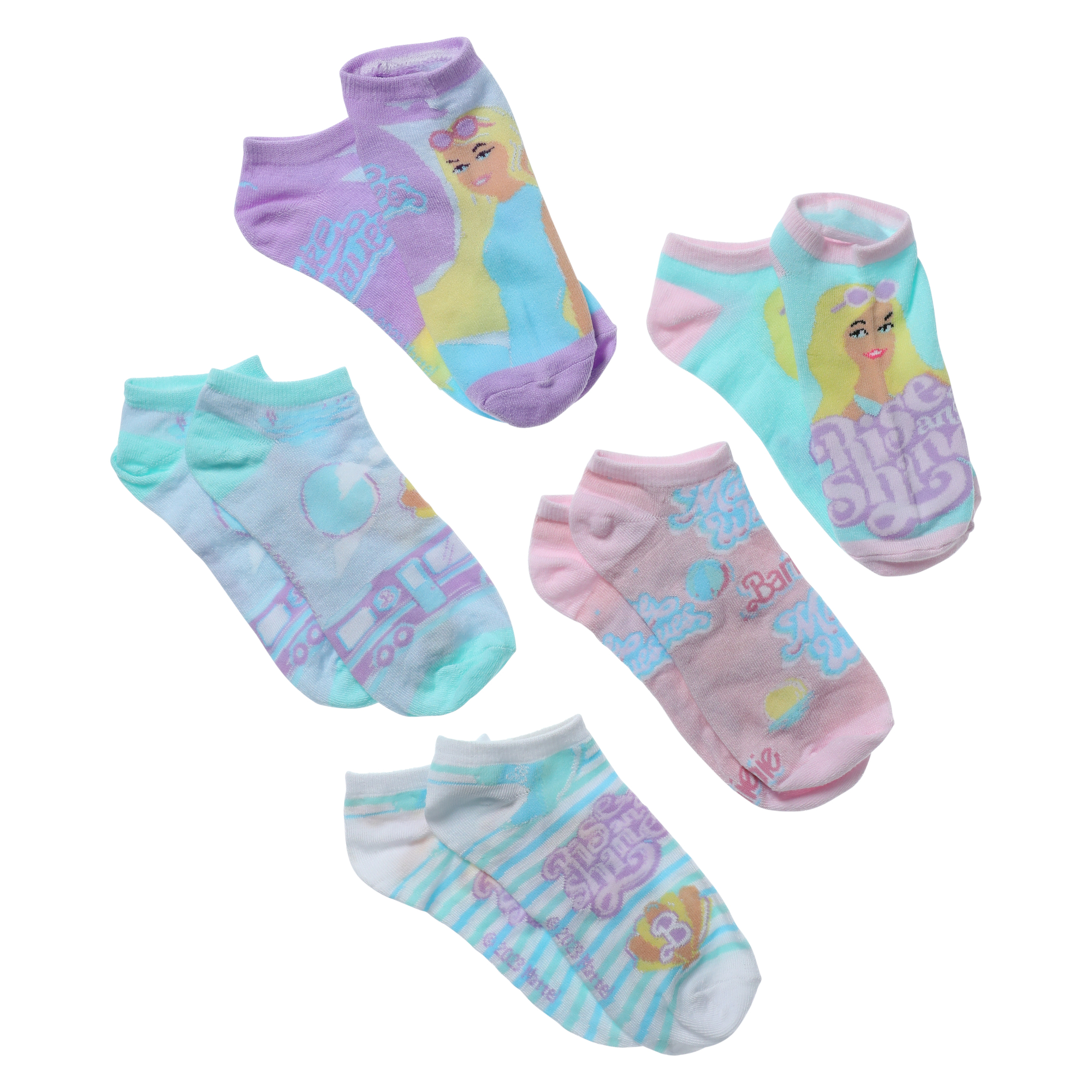 Barbie™ Ladies Ankle Socks 5-Pack