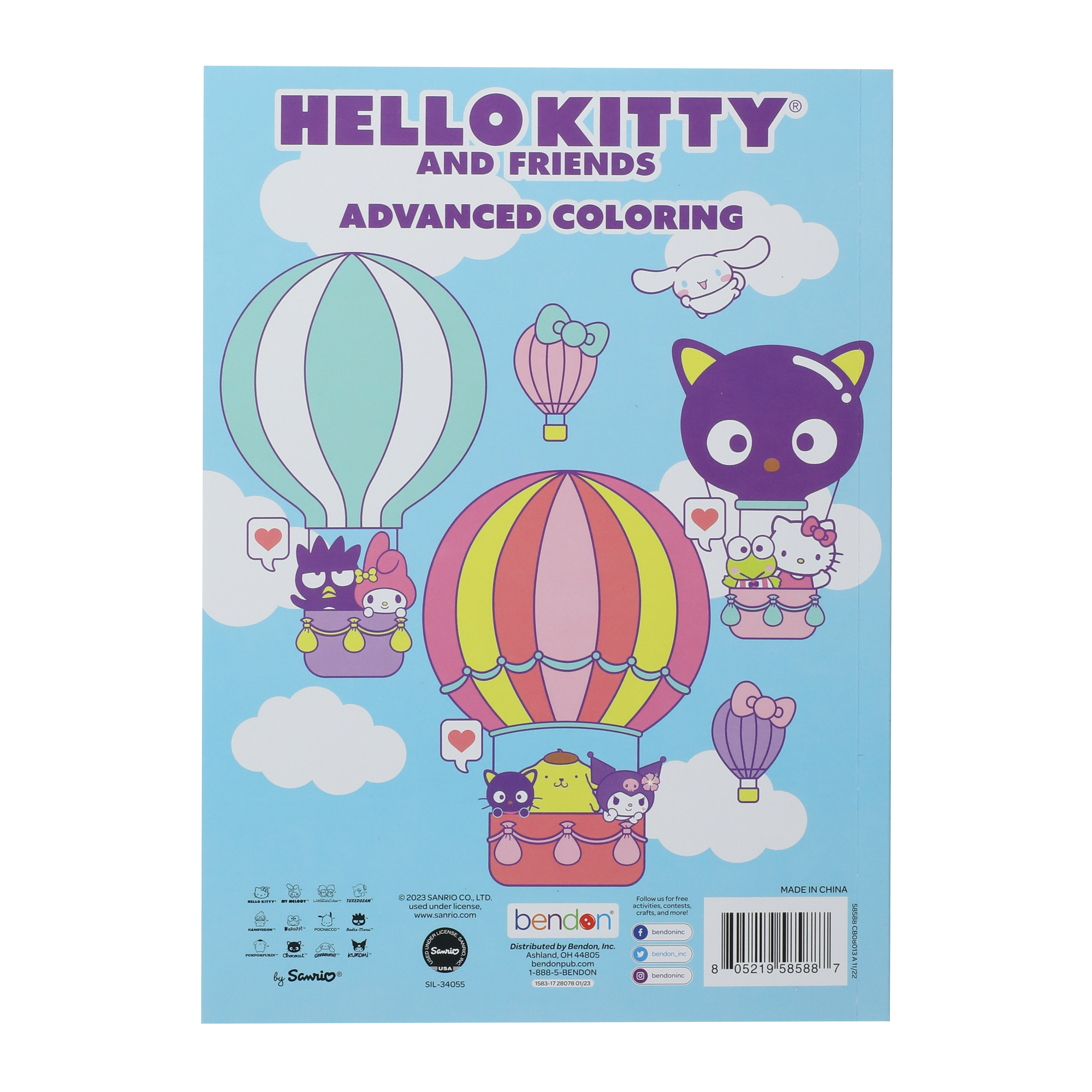 Hello Kitty® And Friends Advanced Coloring Book