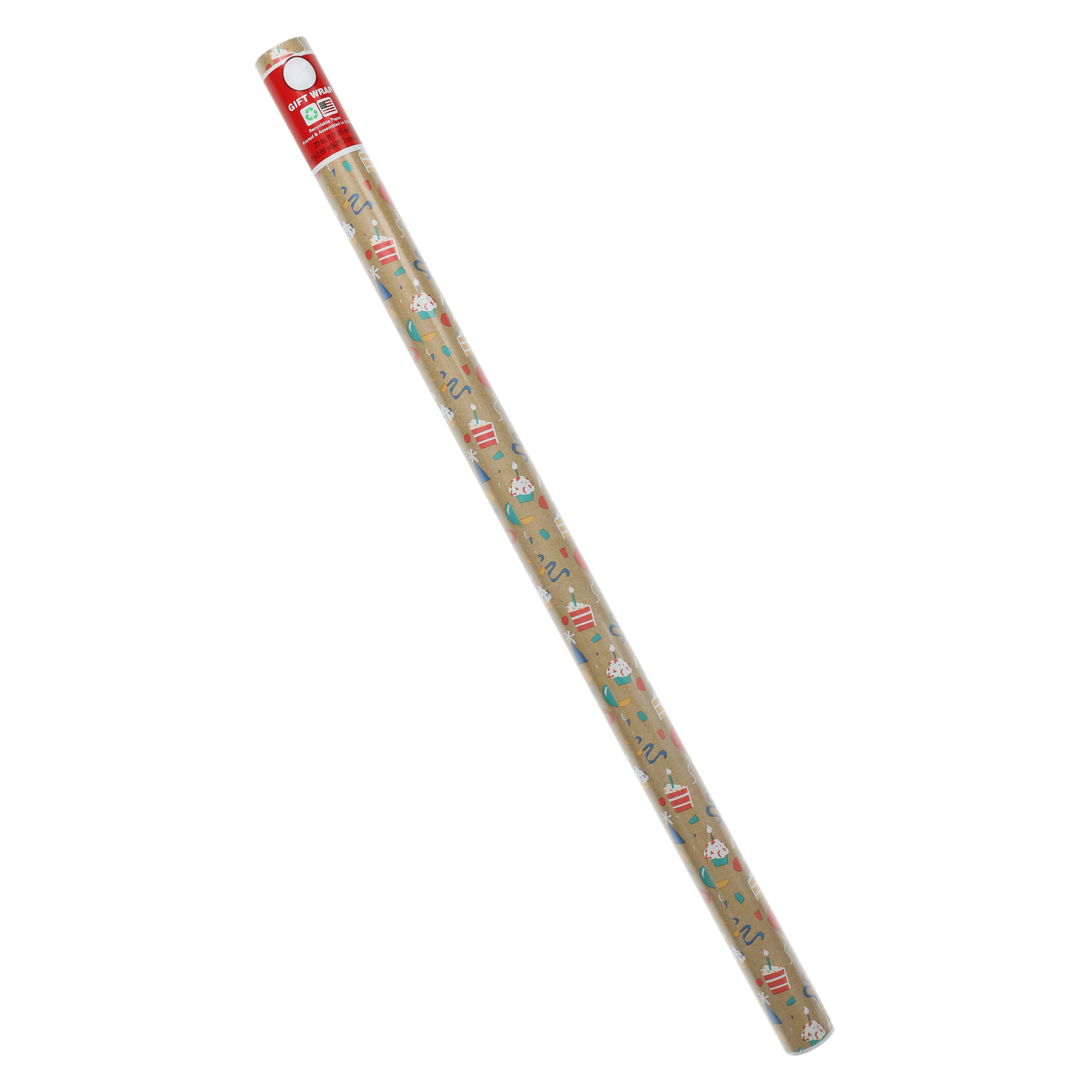 Birthday Gift Wrap 20 Sq Ft