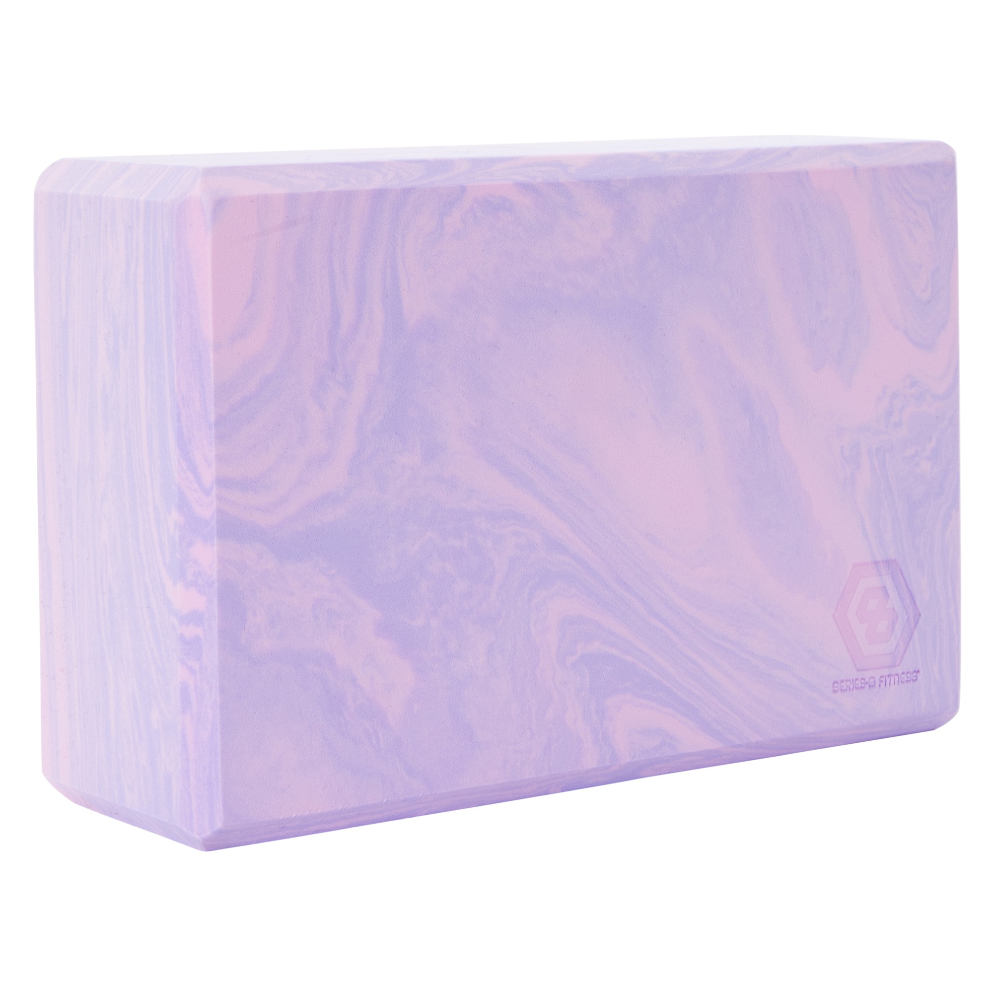 Series-8 Fitness™ Marble Print Yoga Block 9in x 6in