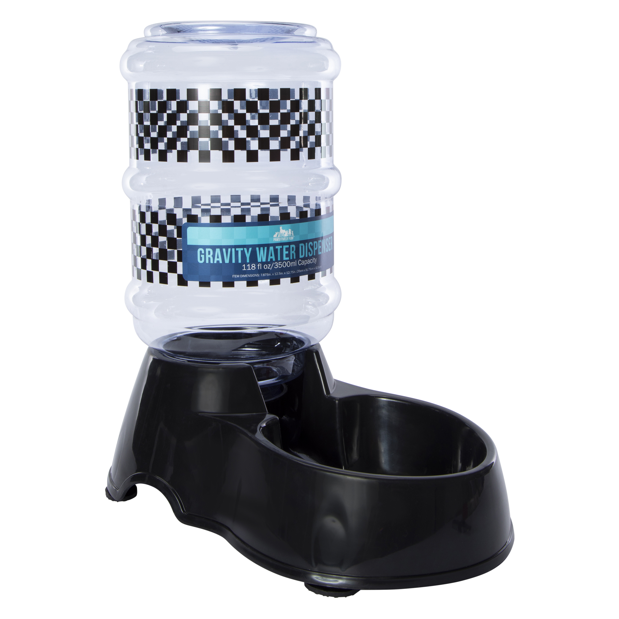 Pet Gravity Water Dispenser Bowl, 118 Fl.oz Capacity