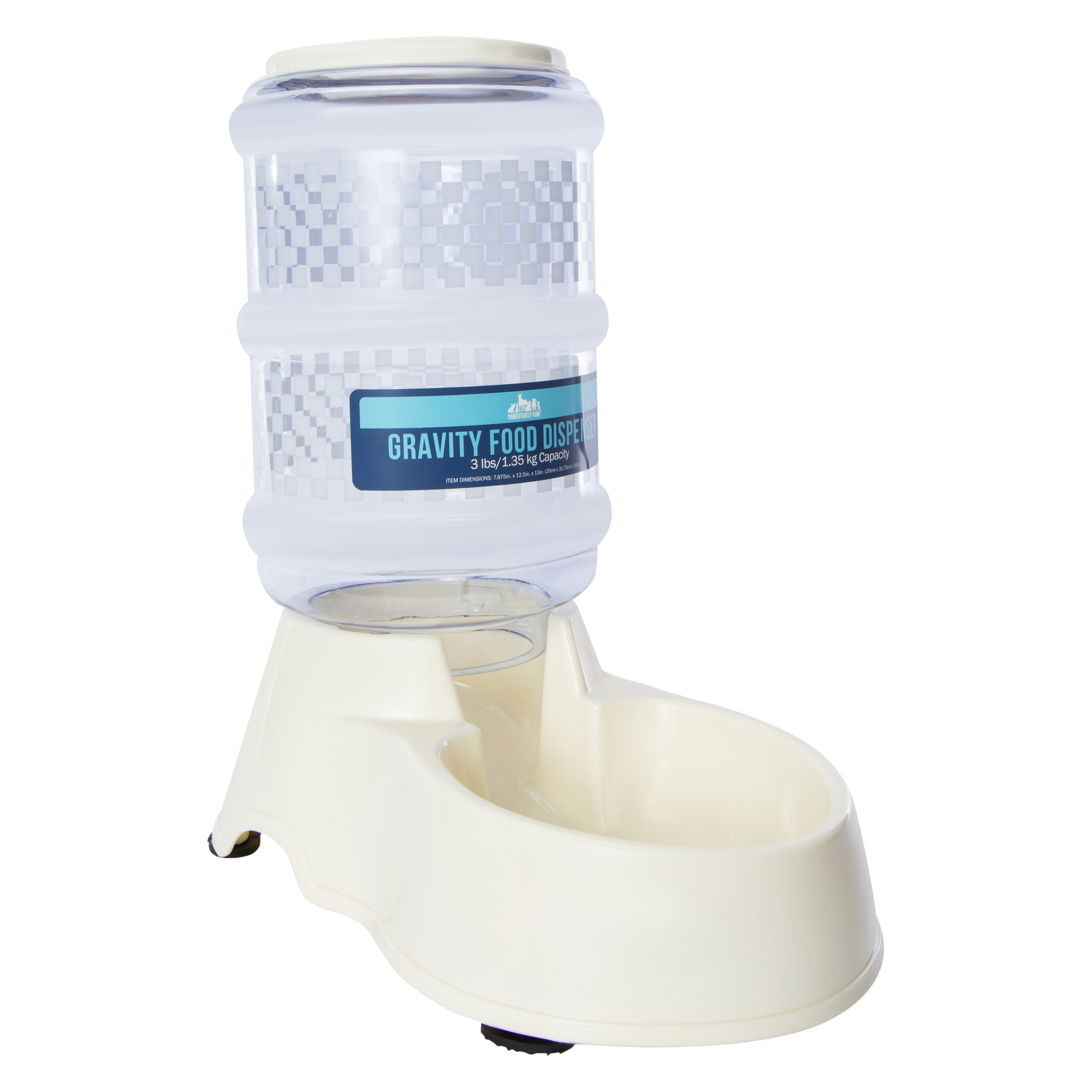 Gravity Pet Food Dispenser Bowl, 3lb Capacity
