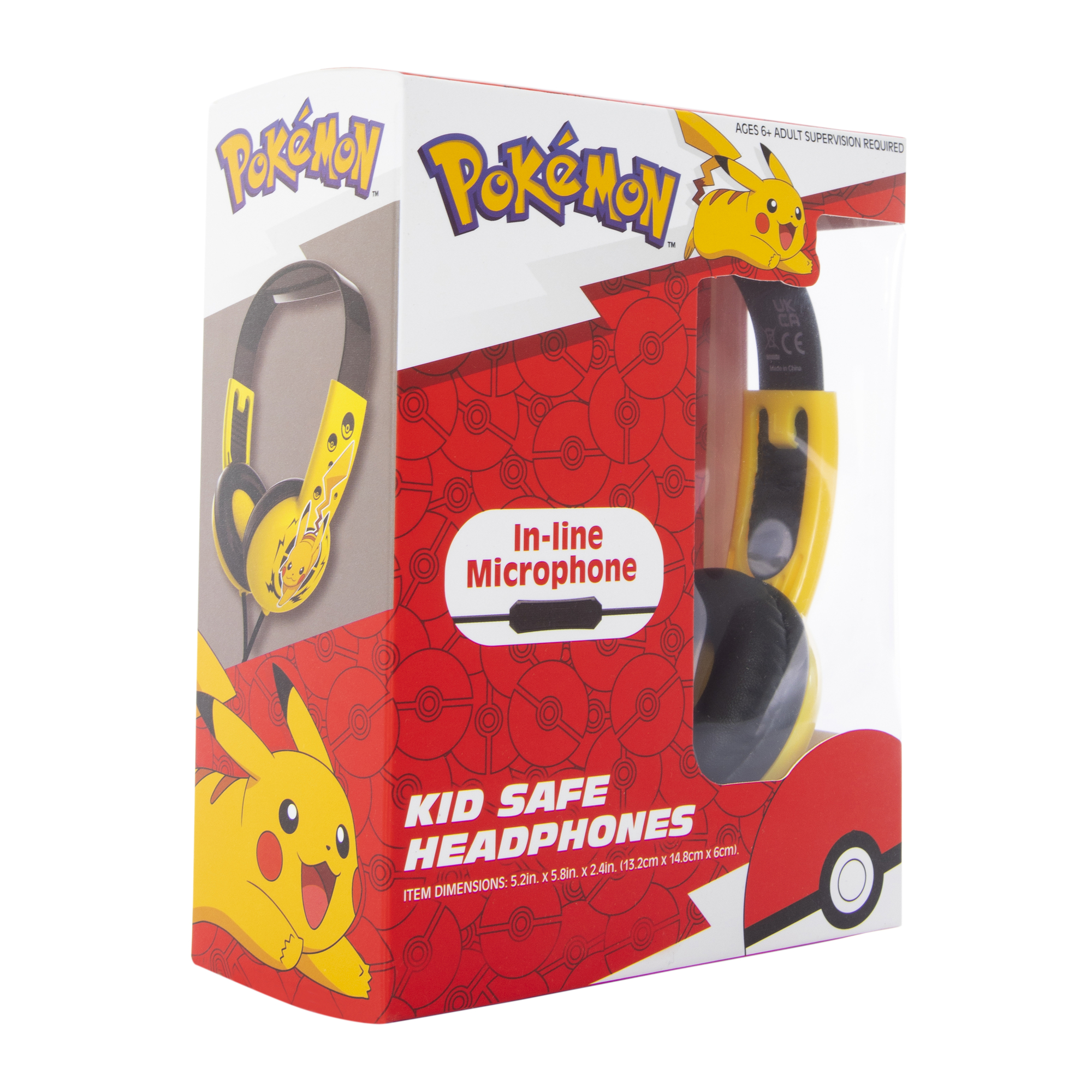 Pokemon™ Kid-Safe Wired Headphones With Mic