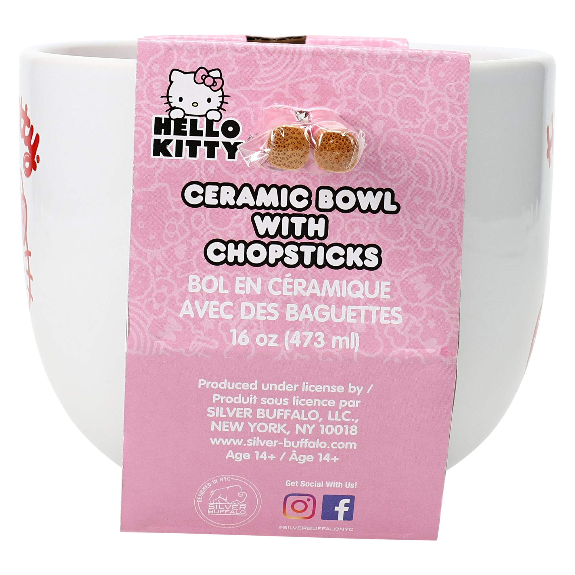 Hello Kitty® Noodle Bowl & Chopsticks Set