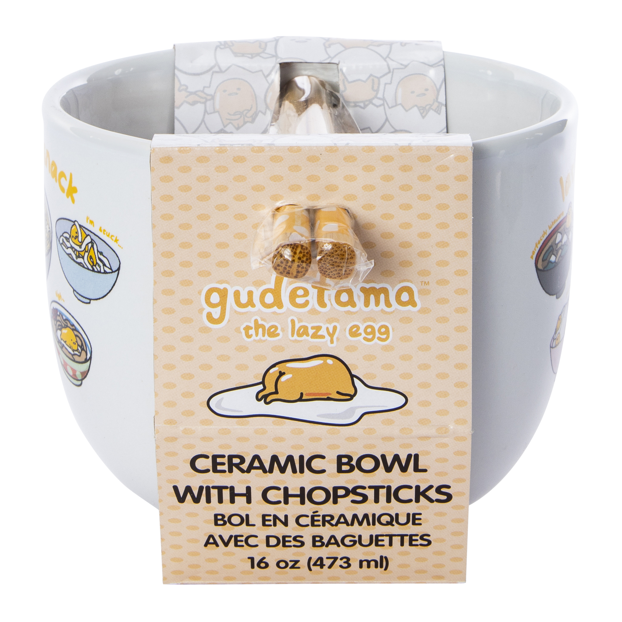 Gudetama™ Bowl With Chopsticks Set
