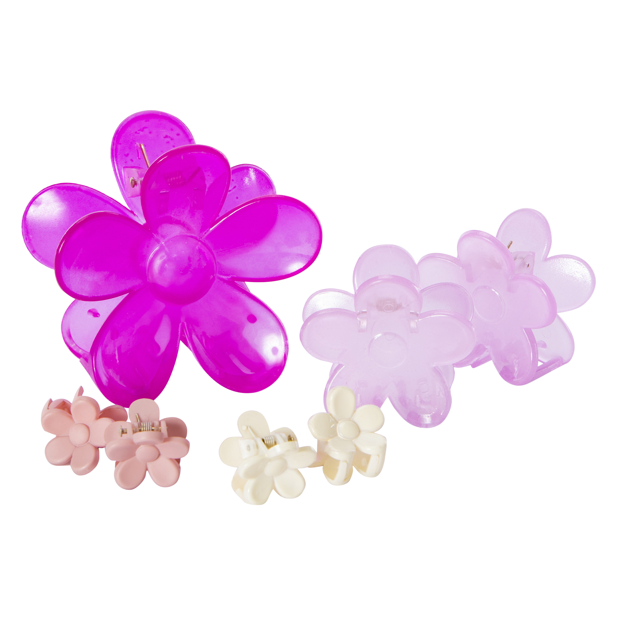 Flower Claw Clips 7-Count